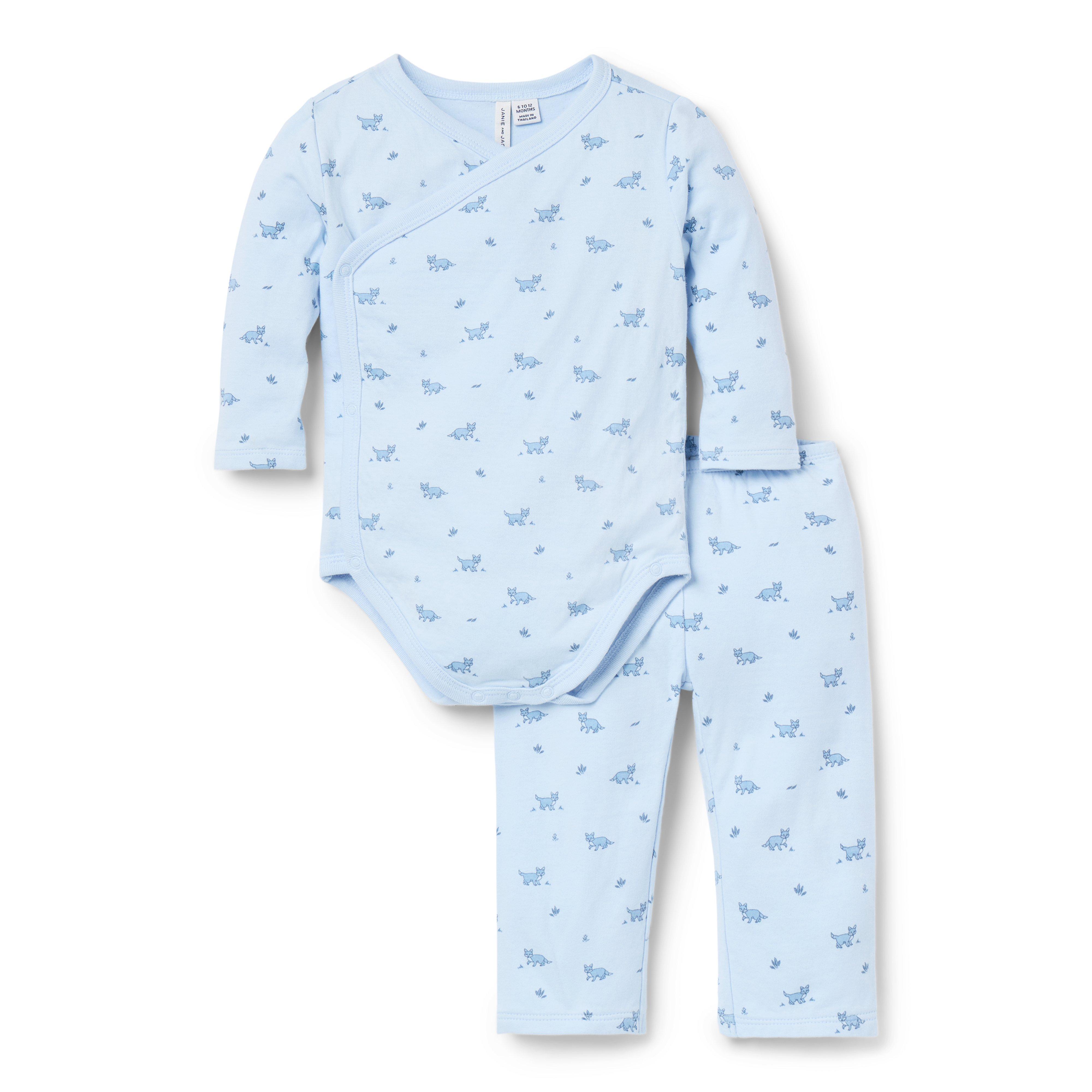 Baby Fox Wrap Matching Set