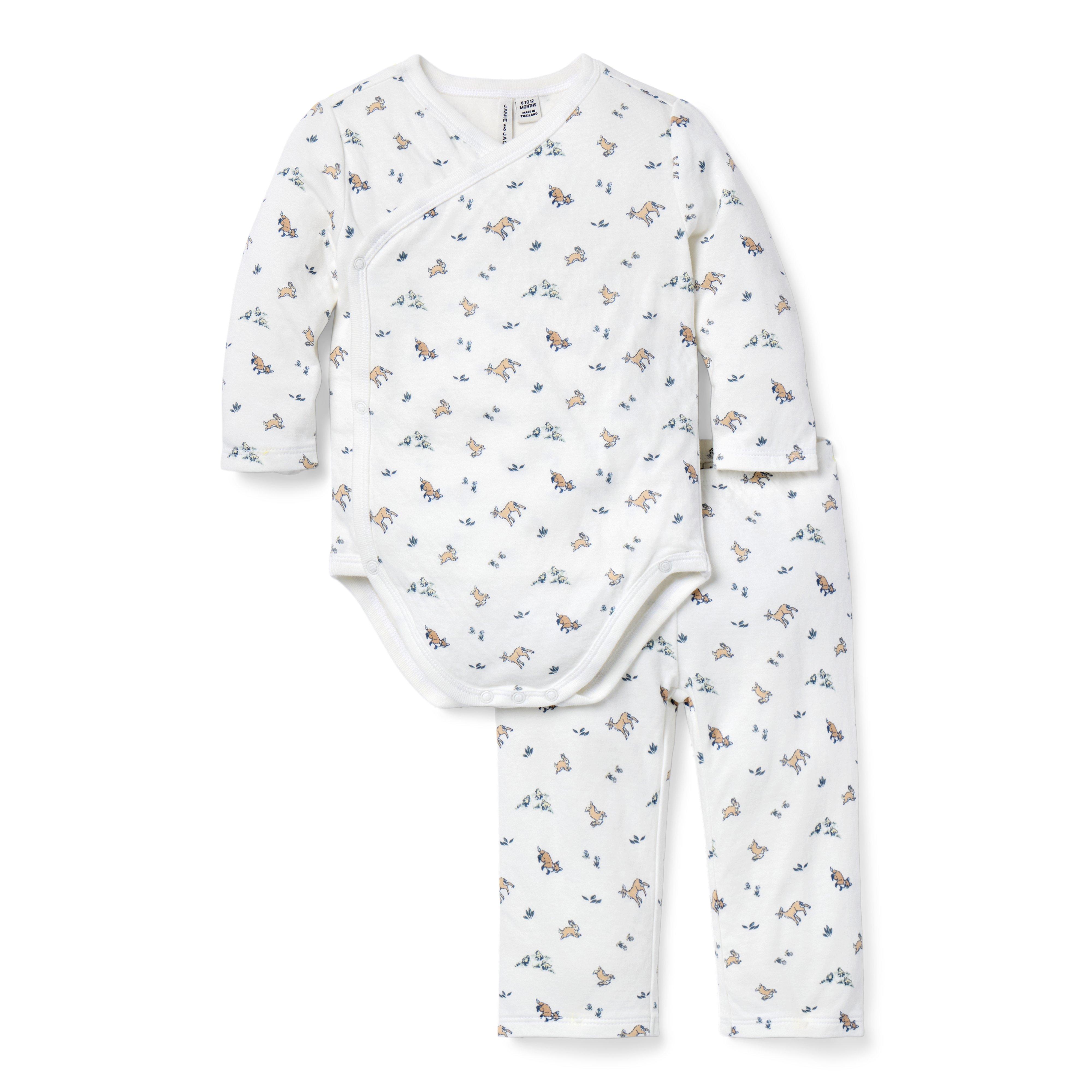 Baby Woodland Friends Wrap Matching Set