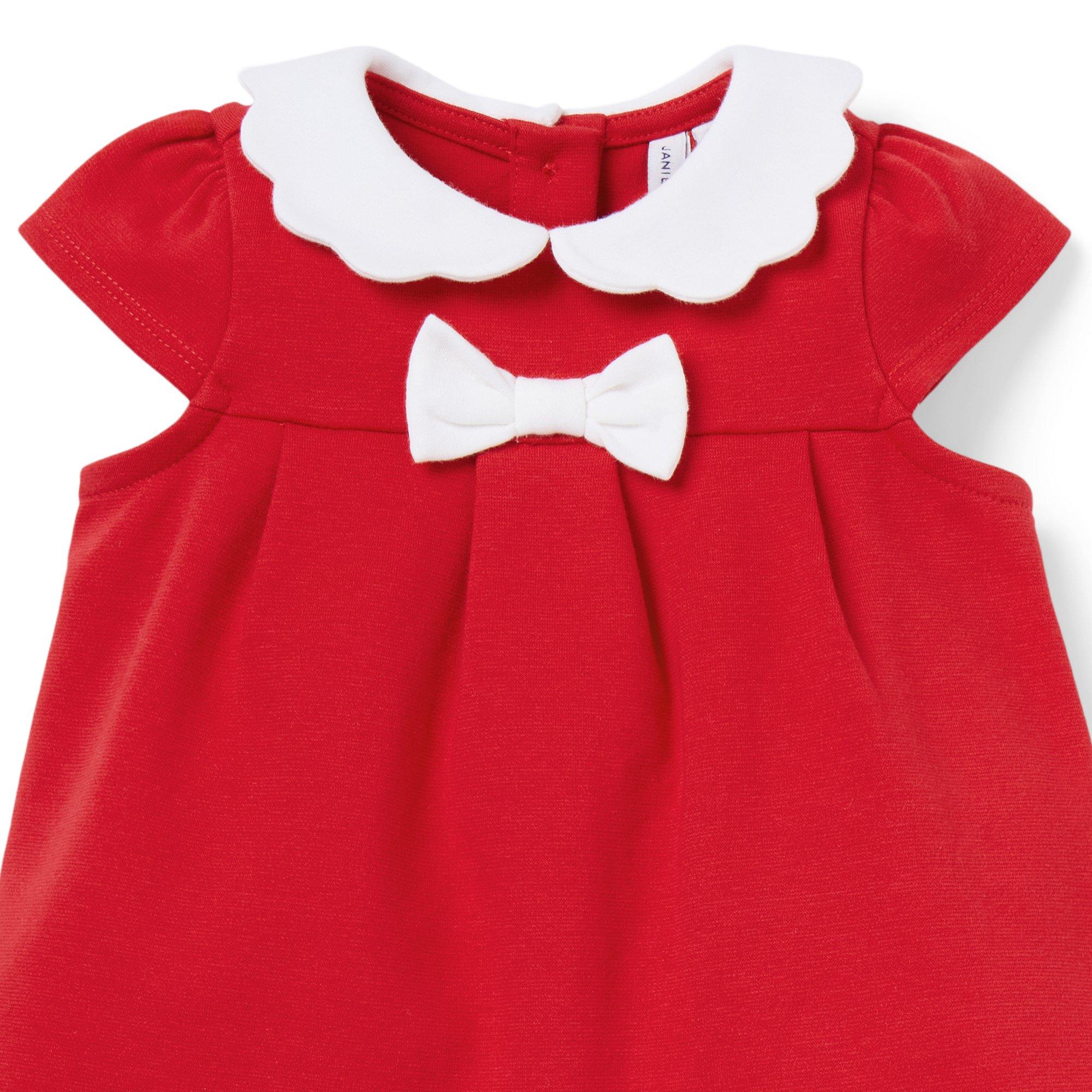 Baby Scalloped Collar Ponte Matching Set image number 1