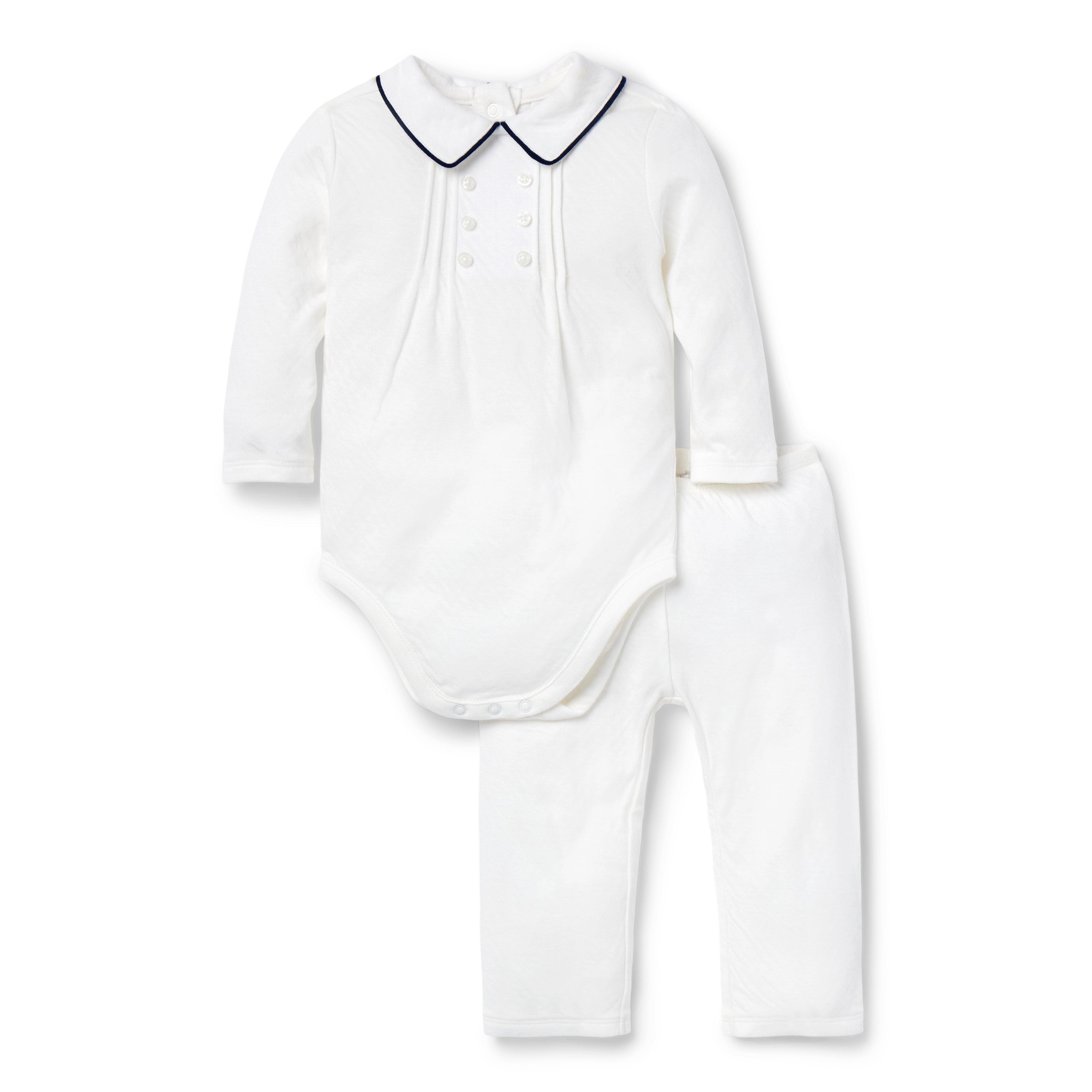 Baby Pintuck Matching Set