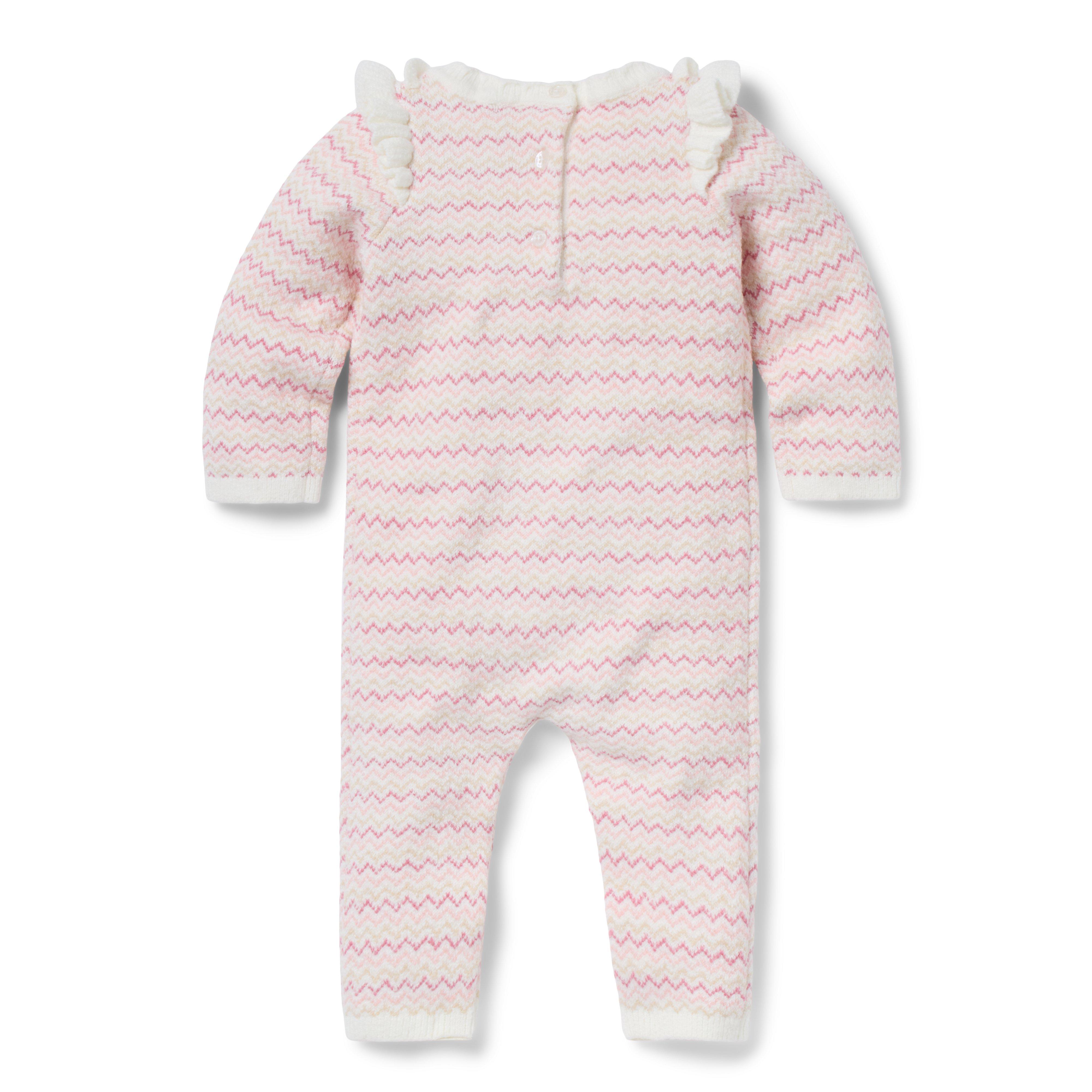 Baby Striped Ruffle One-Piece image number 2