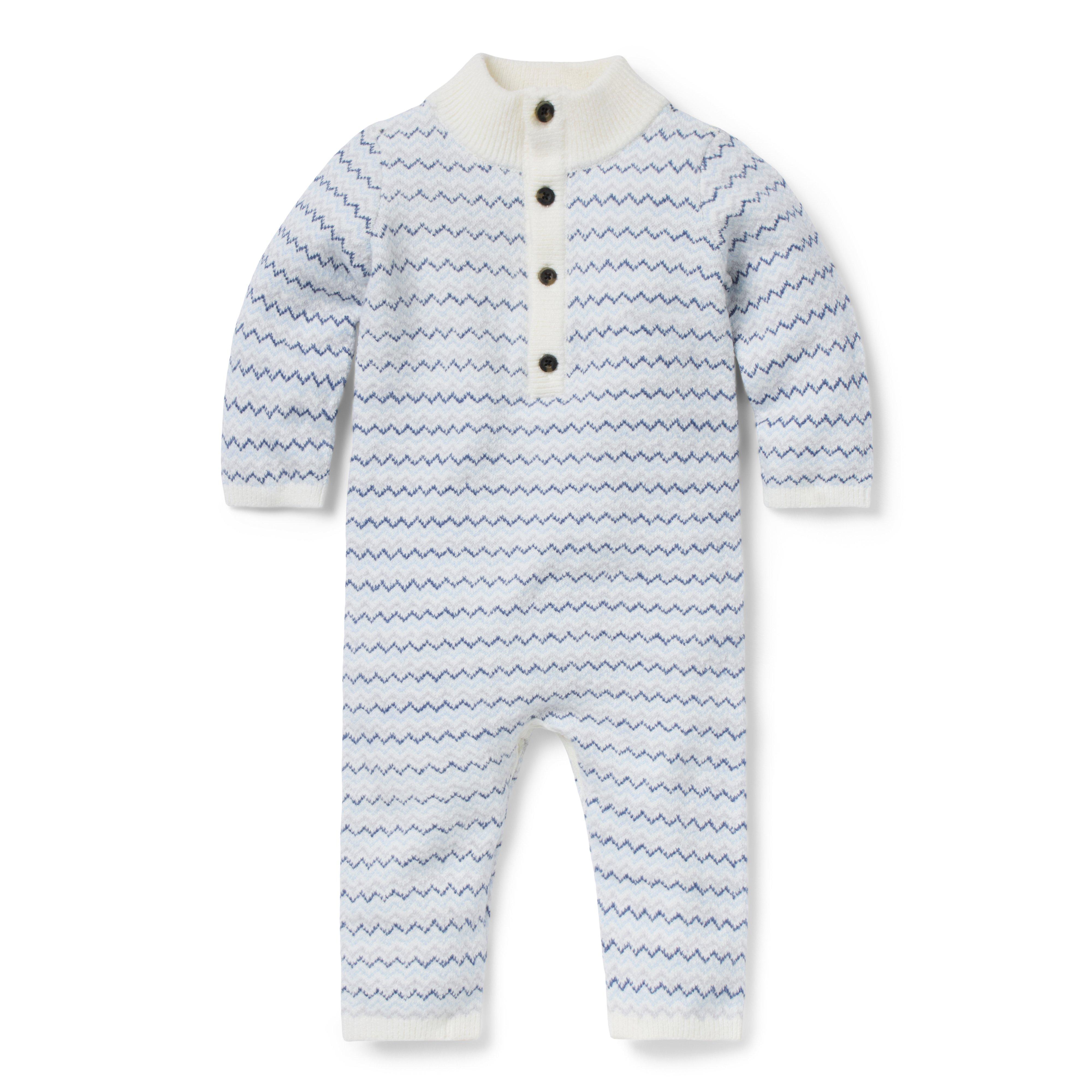 Baby Striped Knit One-Piece