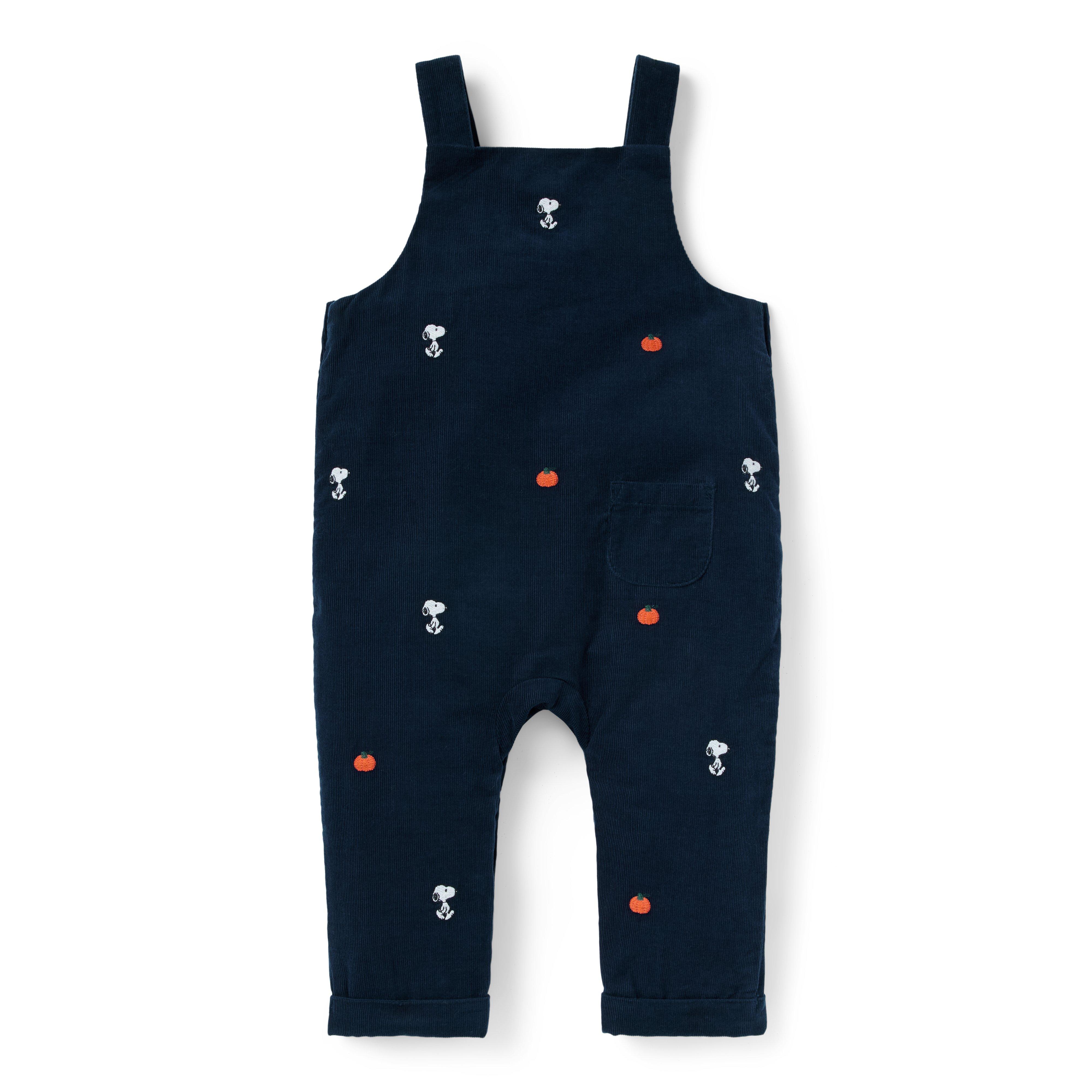 Peanuts Snoopy Embroidered Baby Overall image number 2