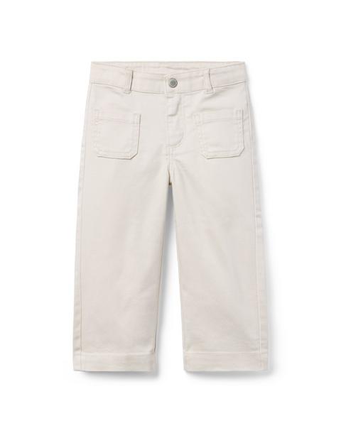 The Wide Leg Twill Pant