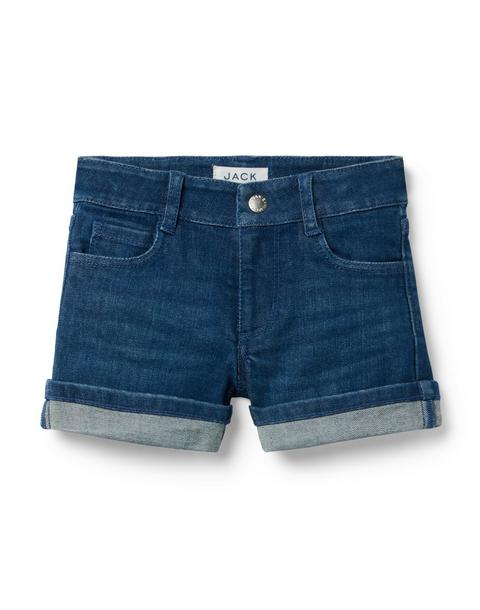 Denim Cuffed Short In Medium Wash - Bluesette Medium Wash