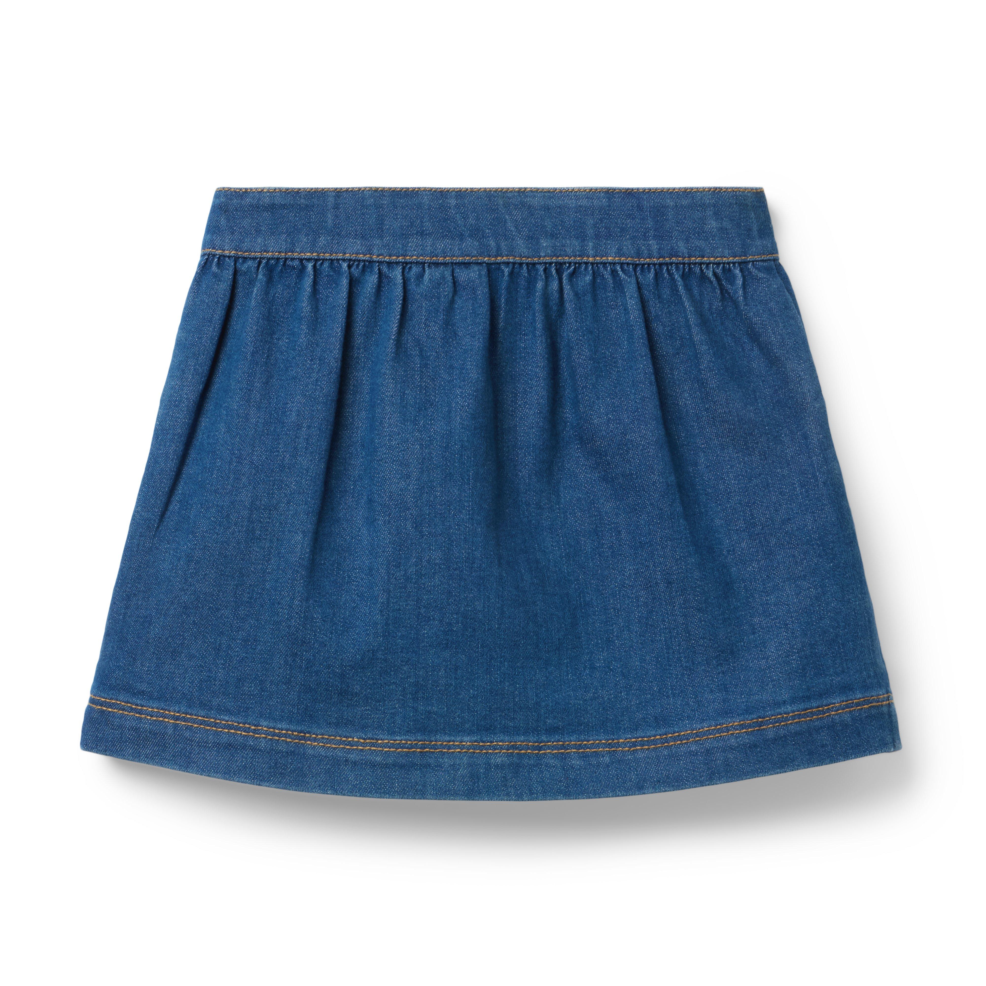 Denim Button Skirt image number 1