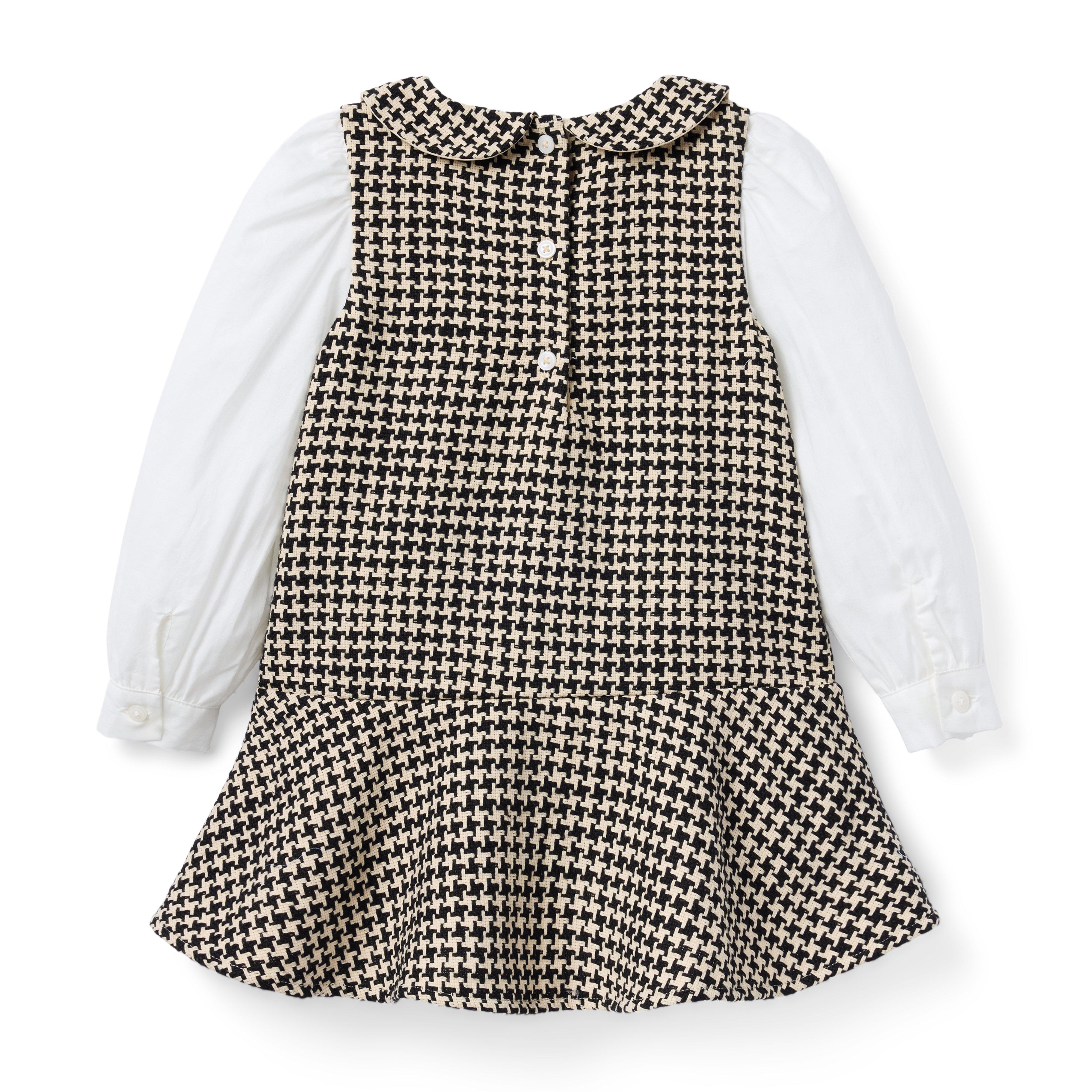 Houndstooth Tweed Dropwaist Dress image number 2