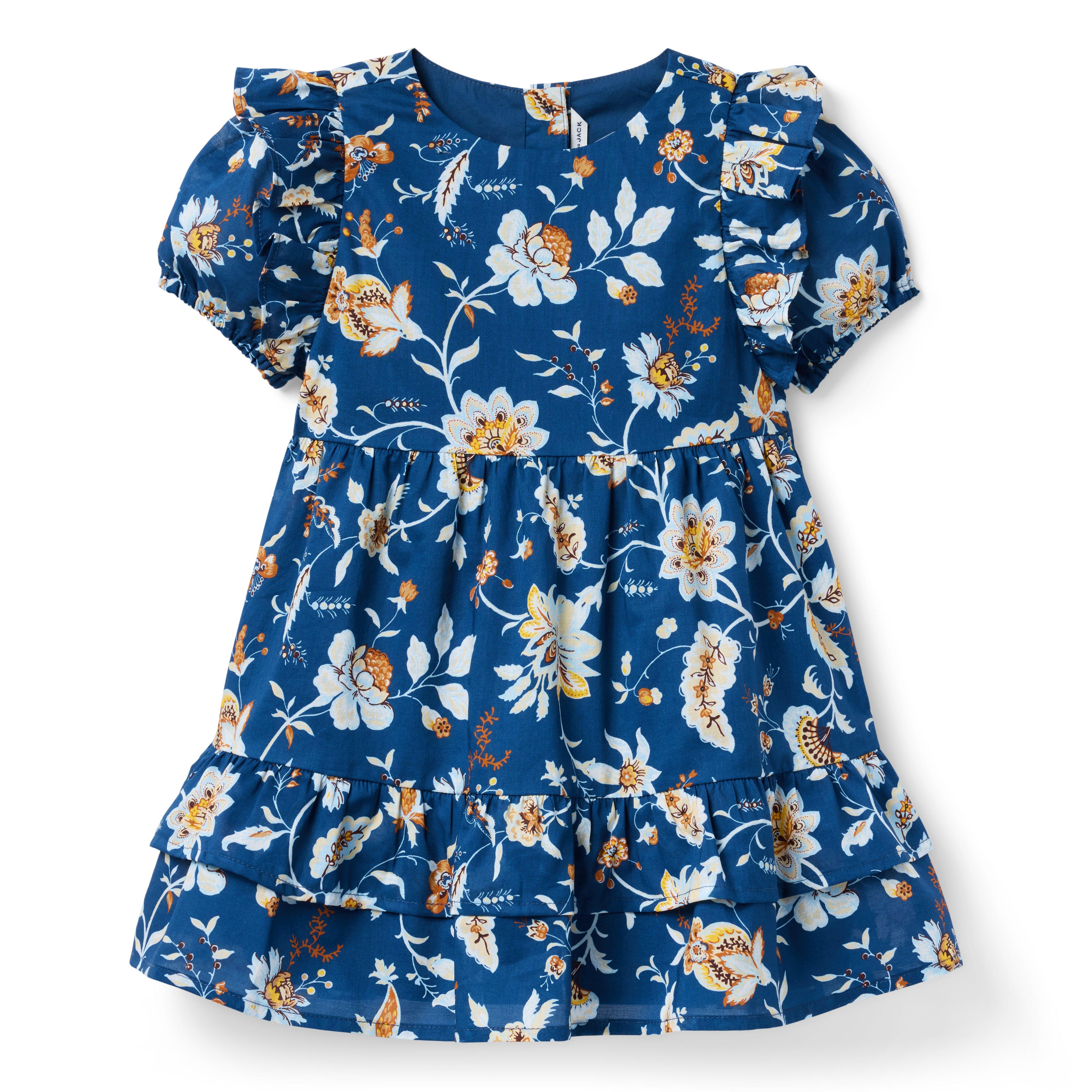Paisley Floral Ruffle Dress