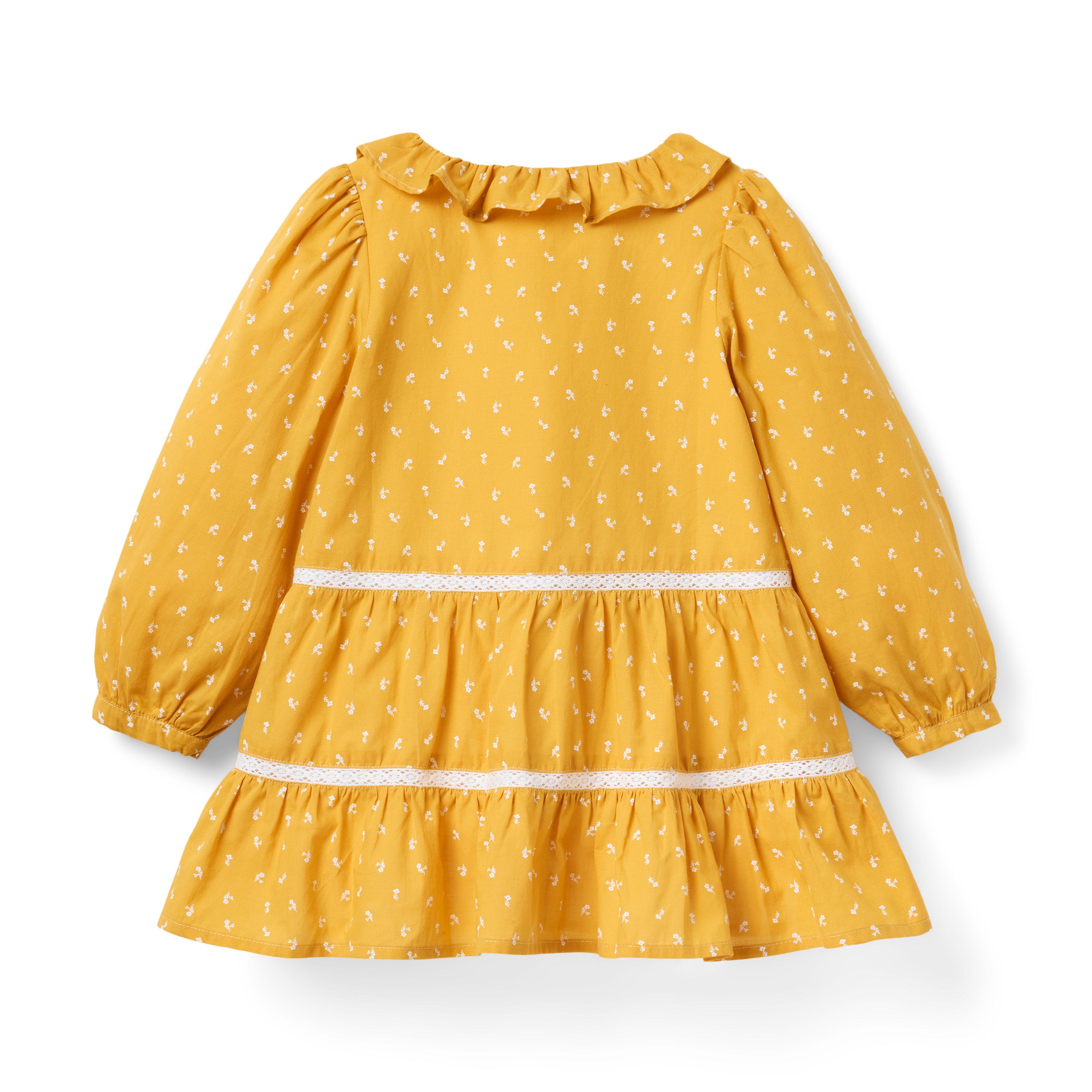 Floral Lace Trim Tiered Dress image number 2