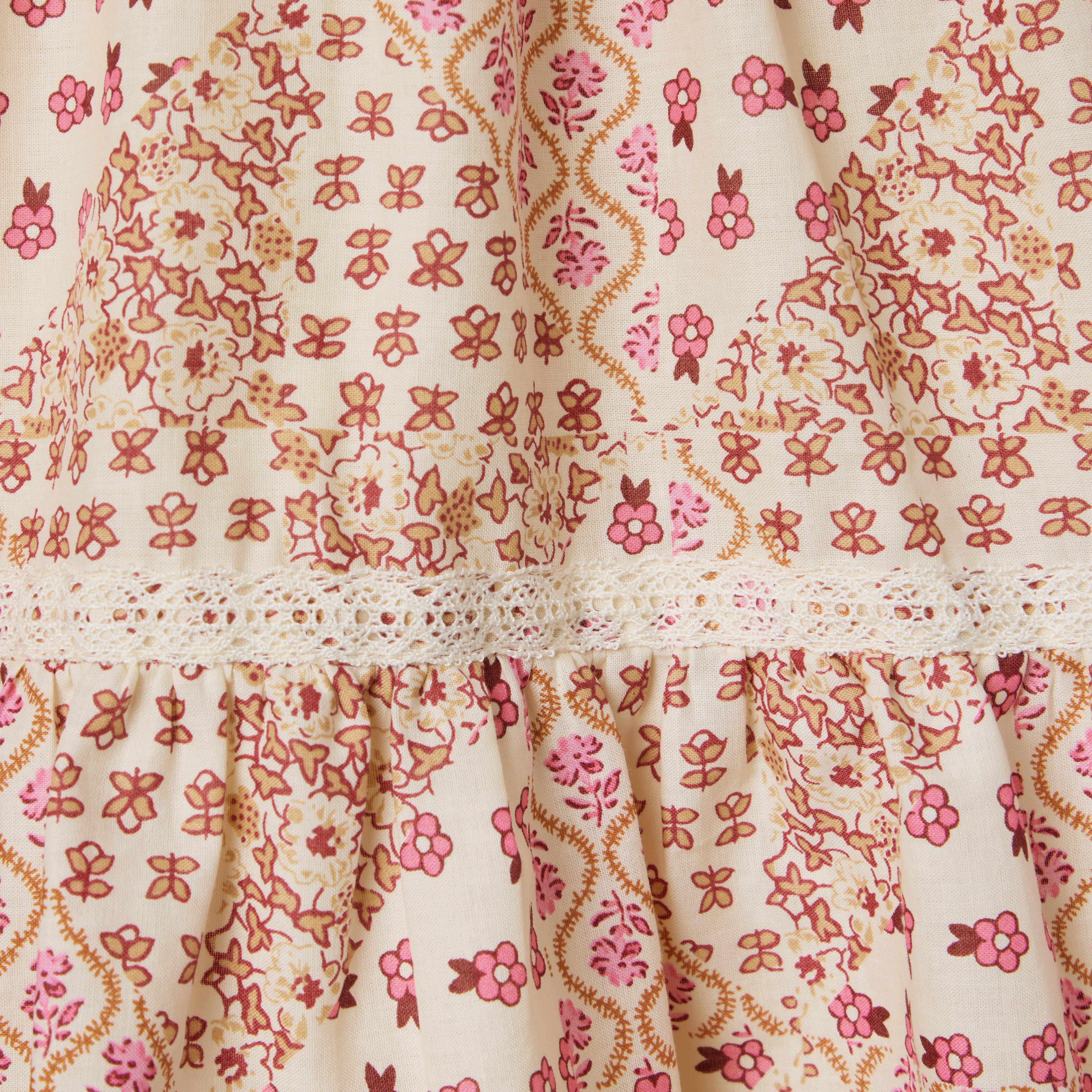 Patchwork  Floral Tiered Dress image number 1