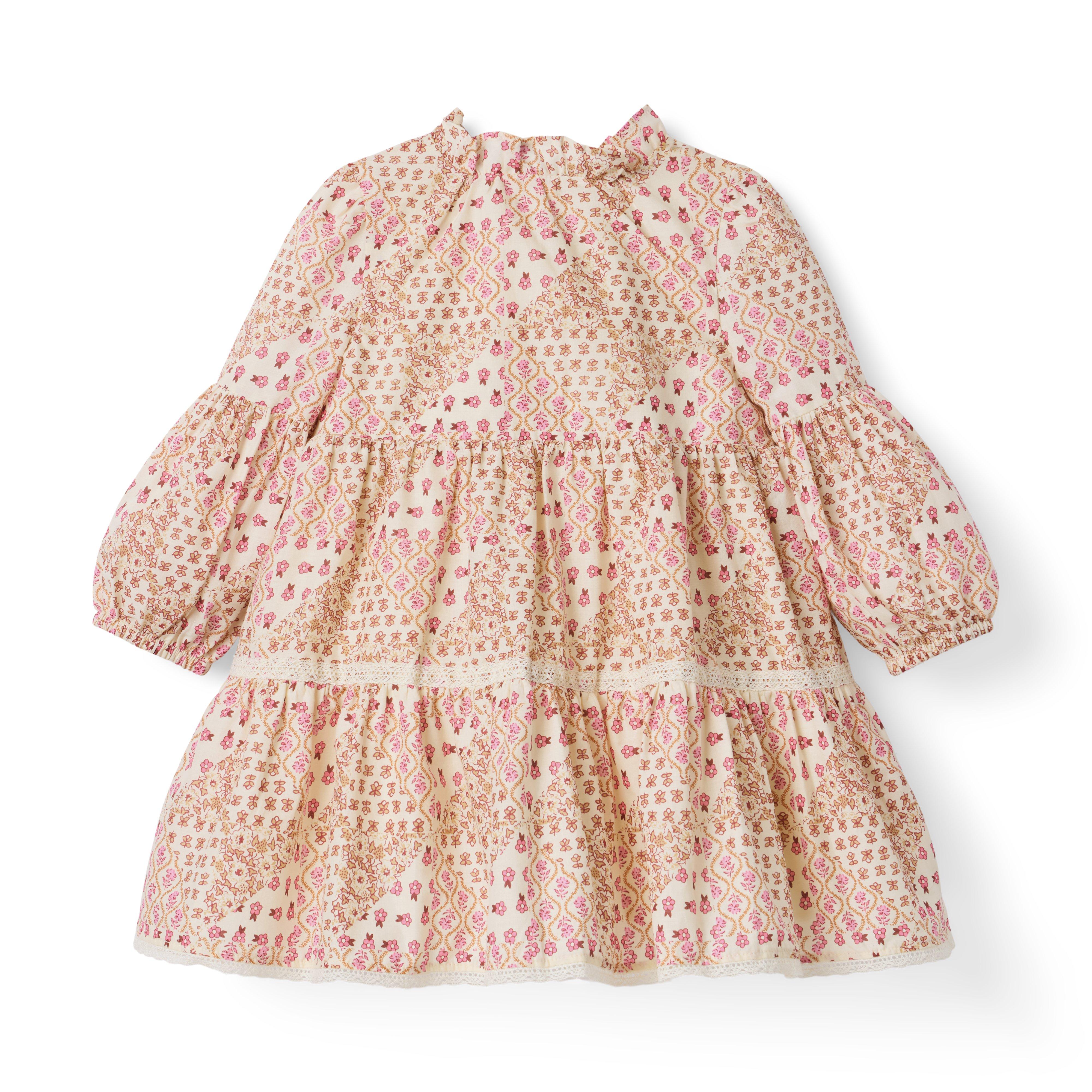 Patchwork  Floral Tiered Dress image number 2