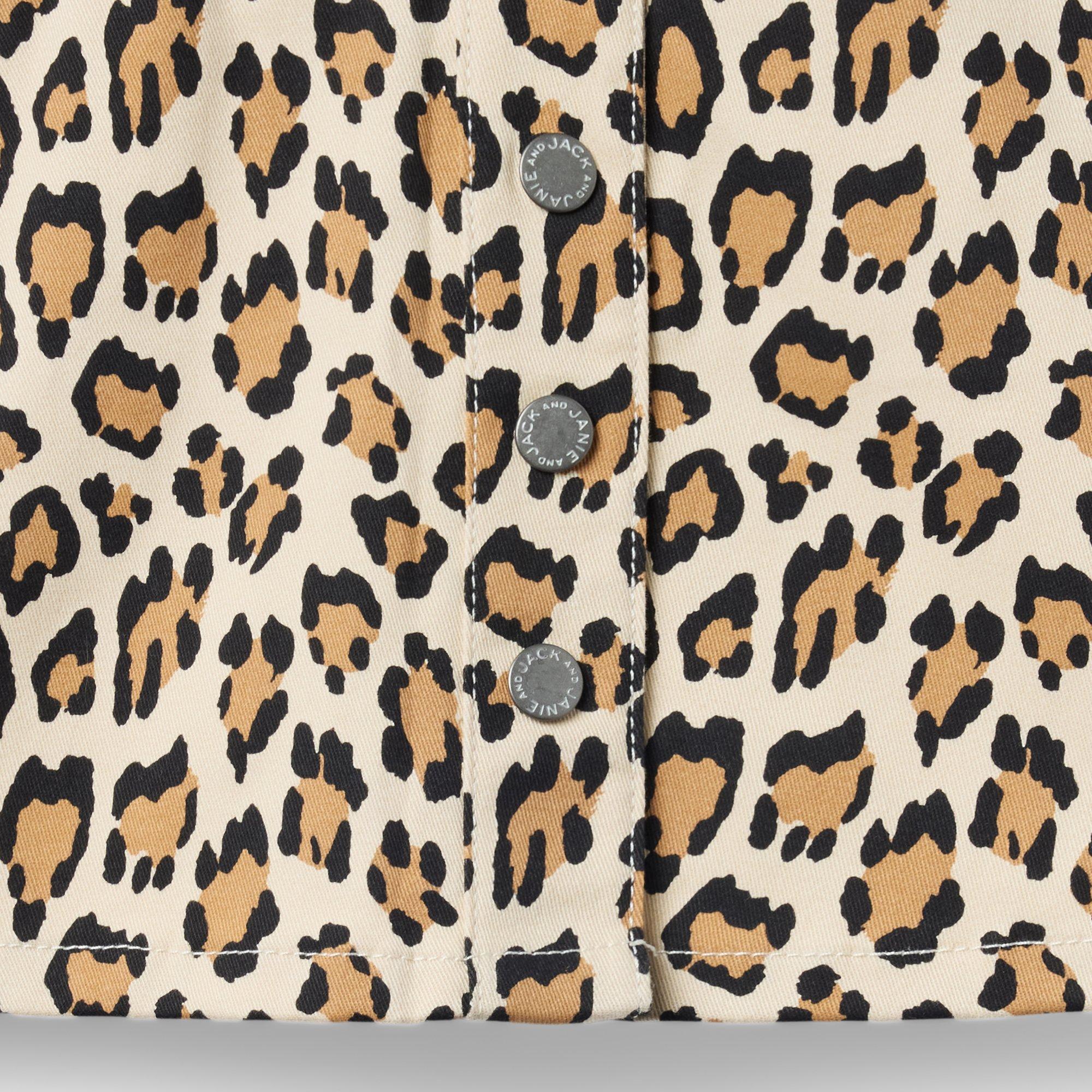 Leopard Button Skirt image number 2
