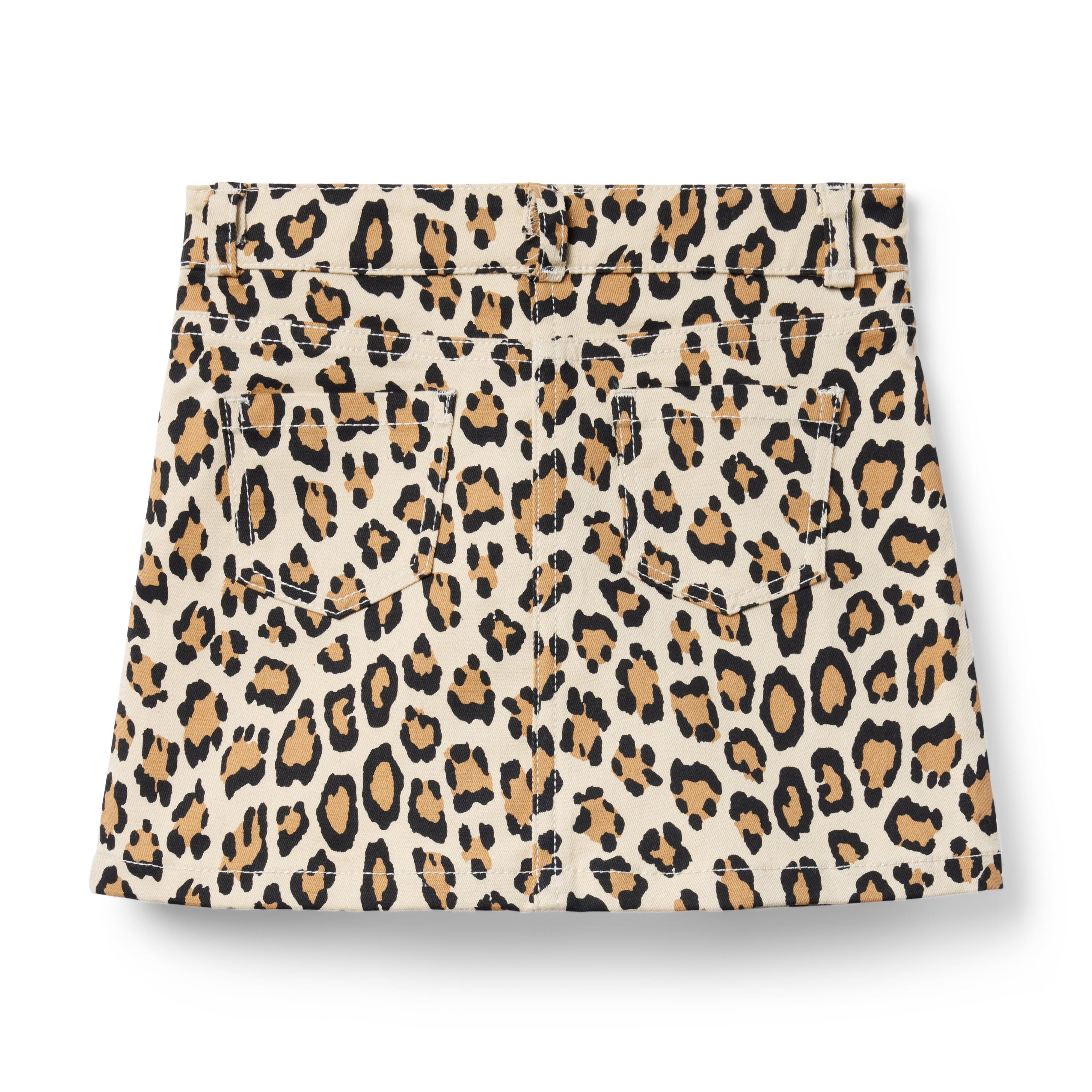 Leopard Button Skirt image number 1