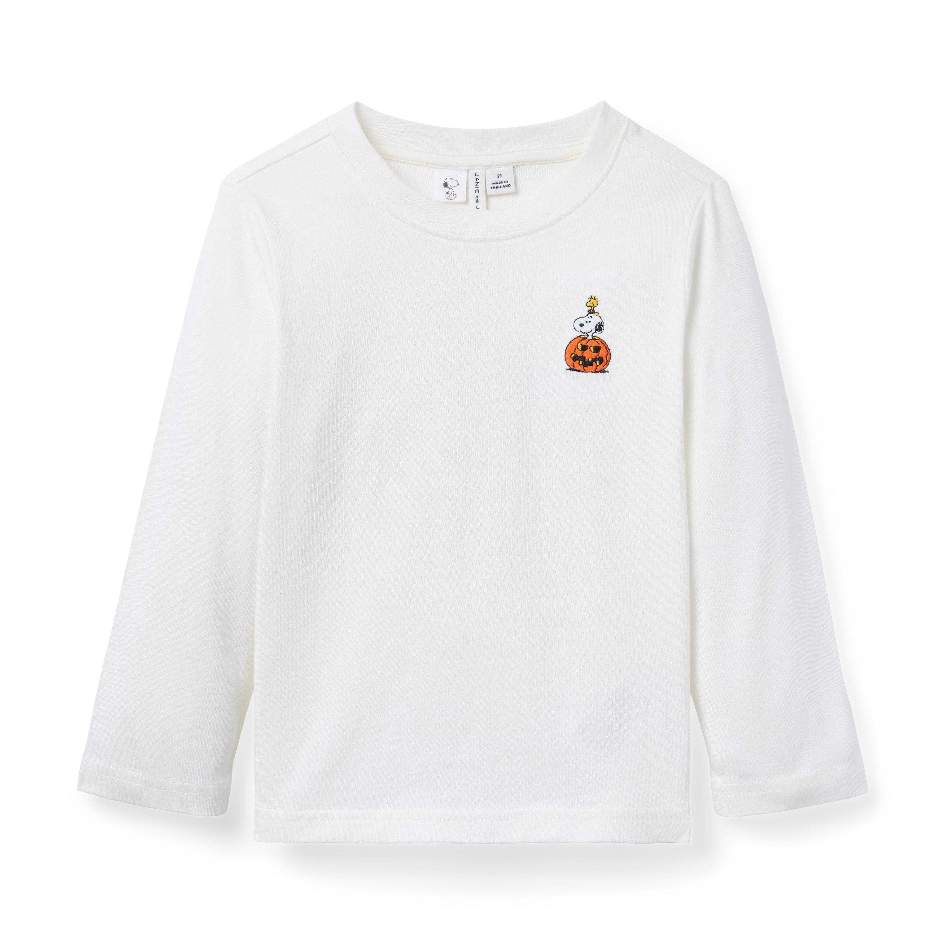 Peanuts Snoopy Pumpkin Embroidered  Tee