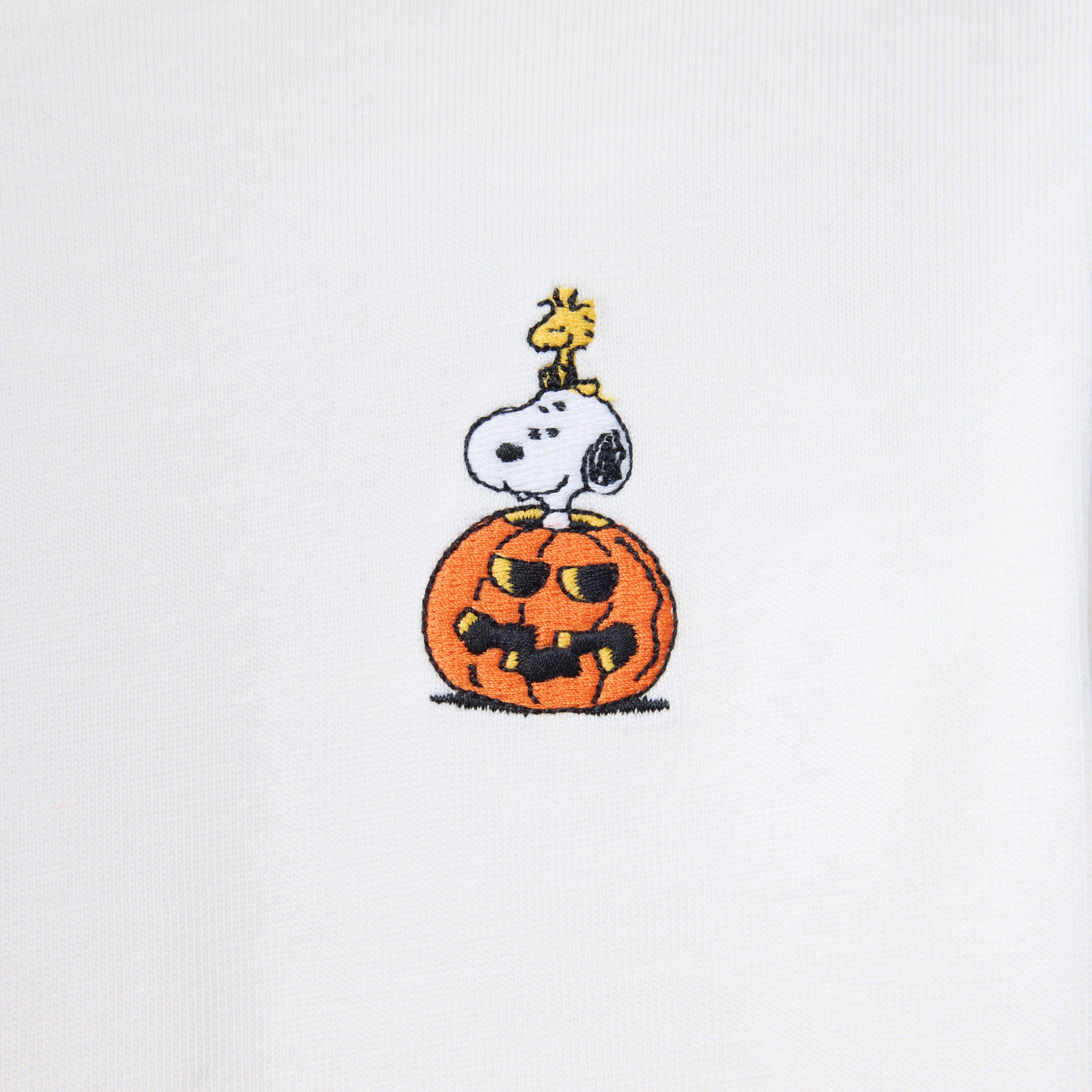 Peanuts Snoopy Pumpkin Embroidered  Tee image number 1