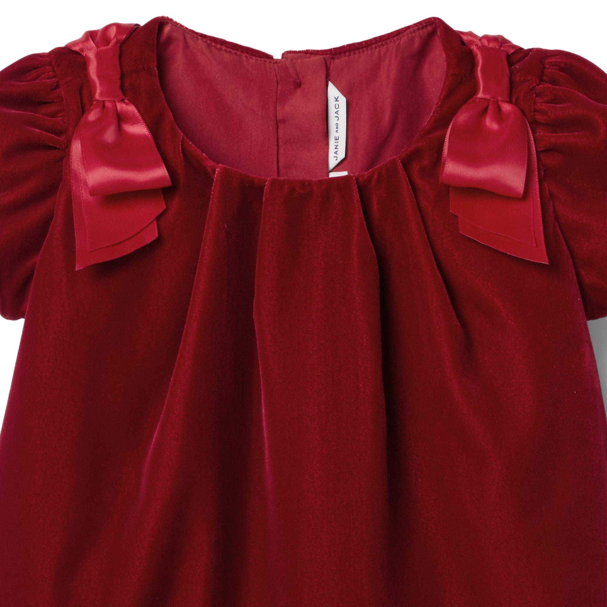 The Velvet Shoulder Bow Dress image number 1