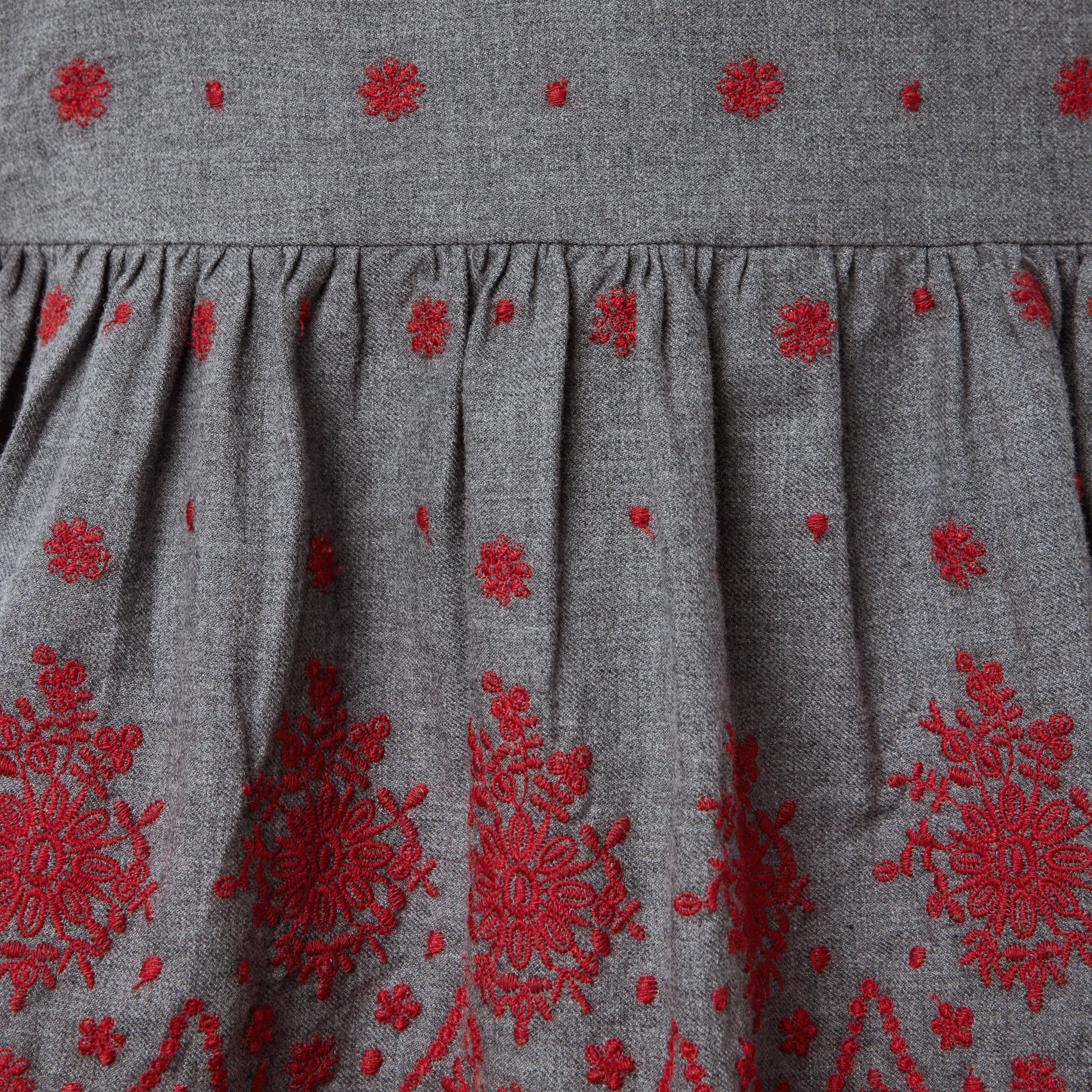 The Festive Floral Embroidered Dress image number 1