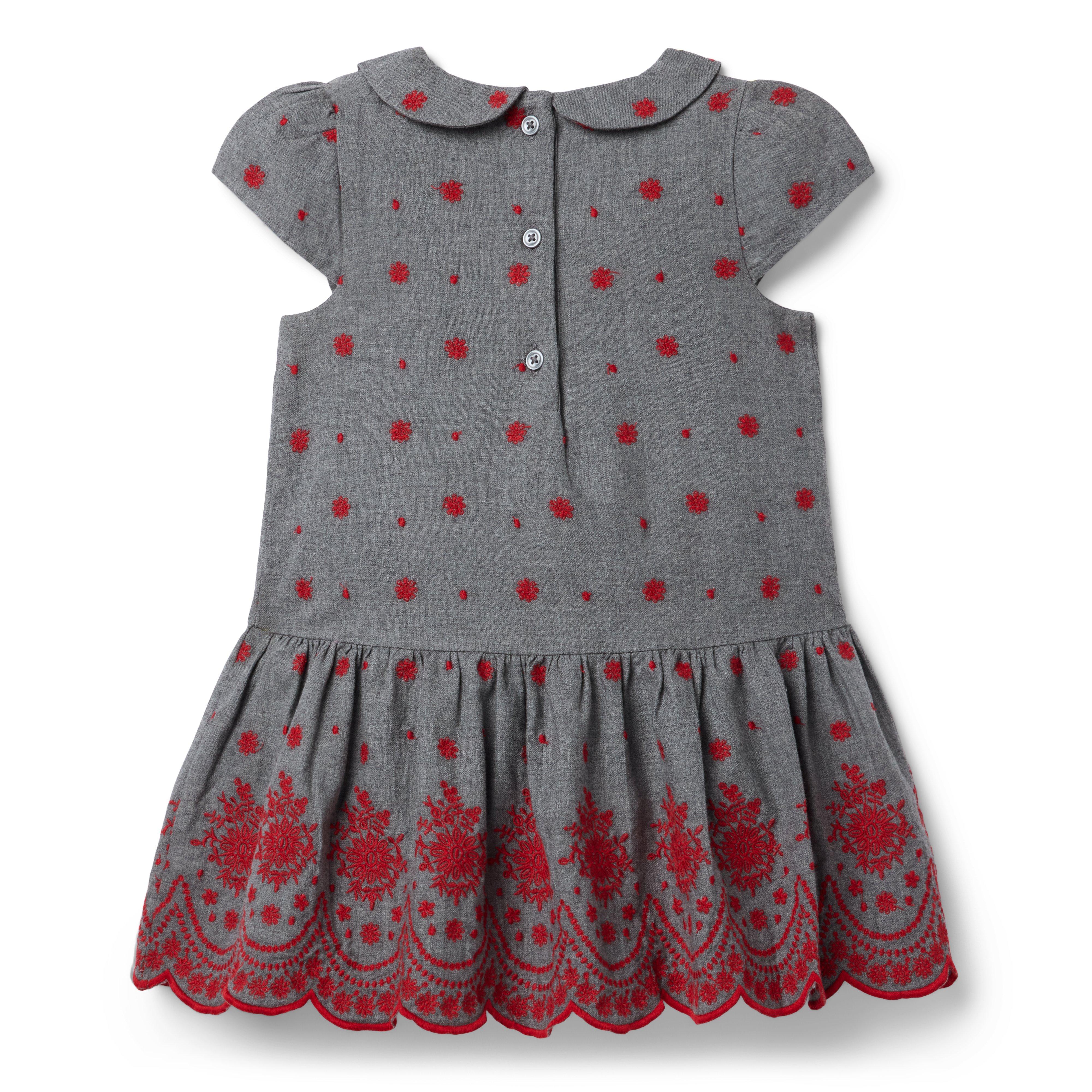 The Festive Floral Embroidered Dress image number 2
