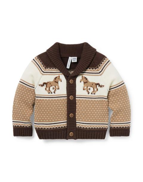 The Little Equestrian Baby Cardigan