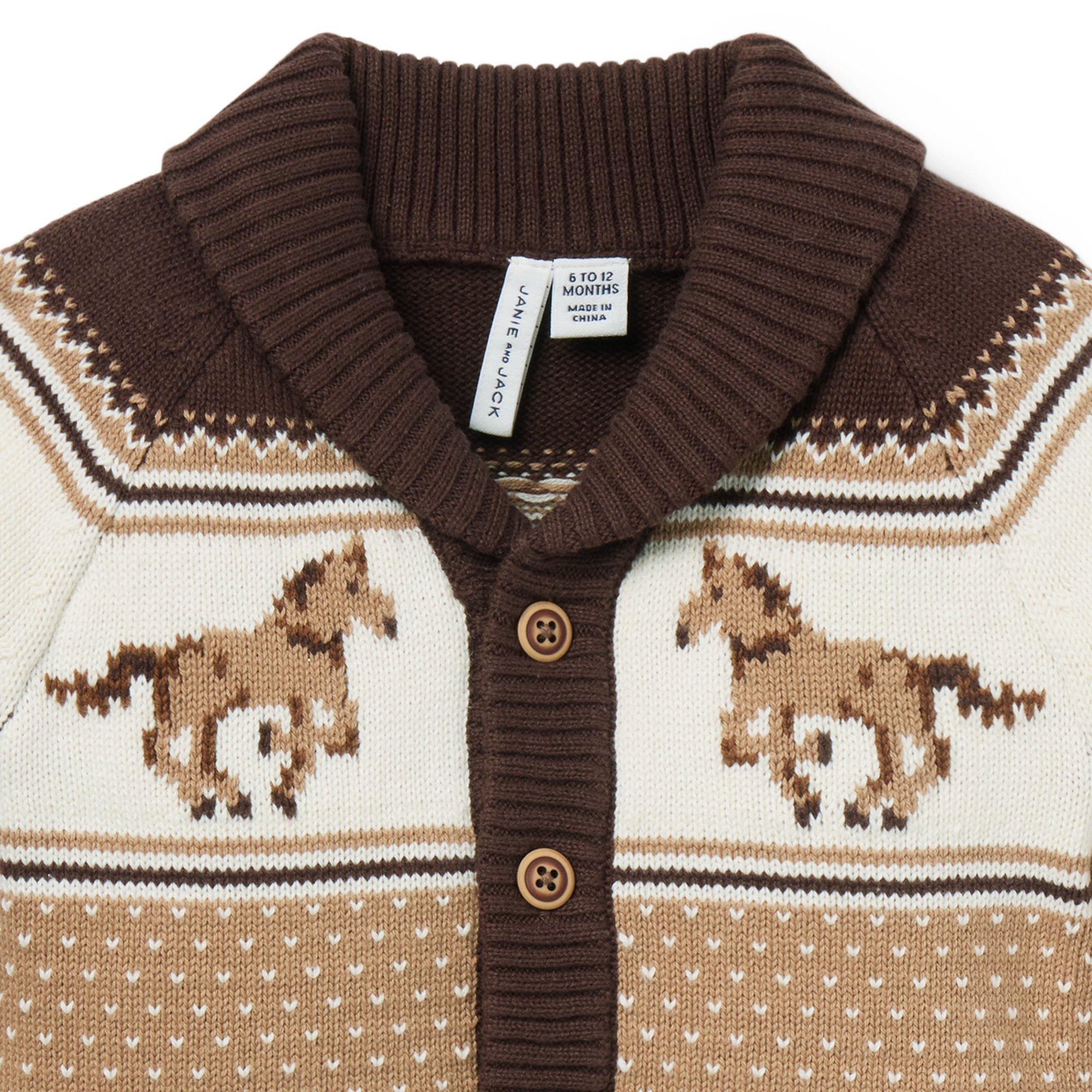The Little Equestrian Baby Cardigan image number 1