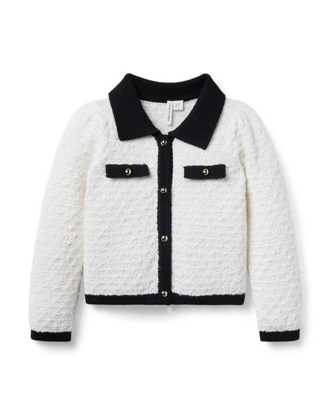 The Textured Collared Cardigan