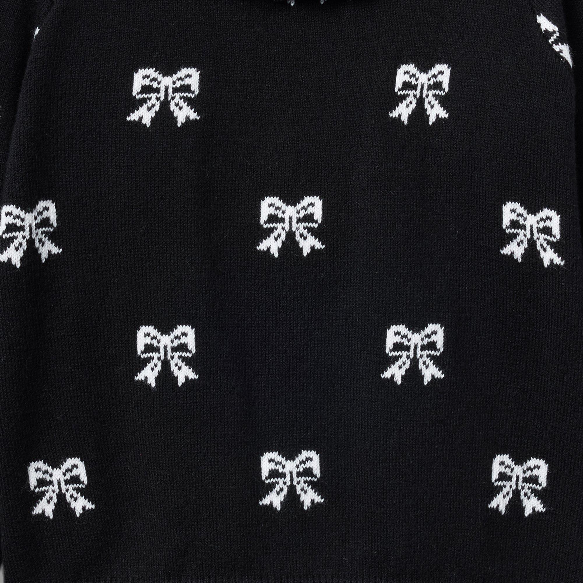 Bow Puff Sleeve Sweater image number 1