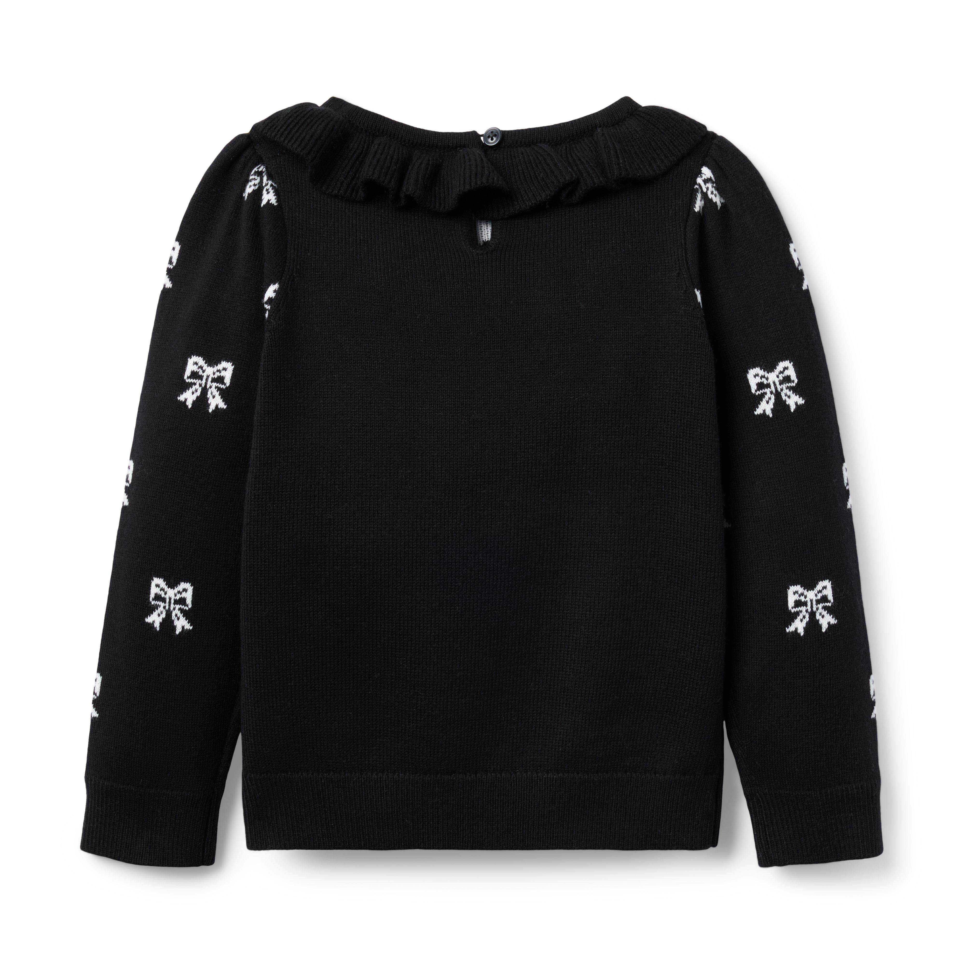 Bow Puff Sleeve Sweater image number 2