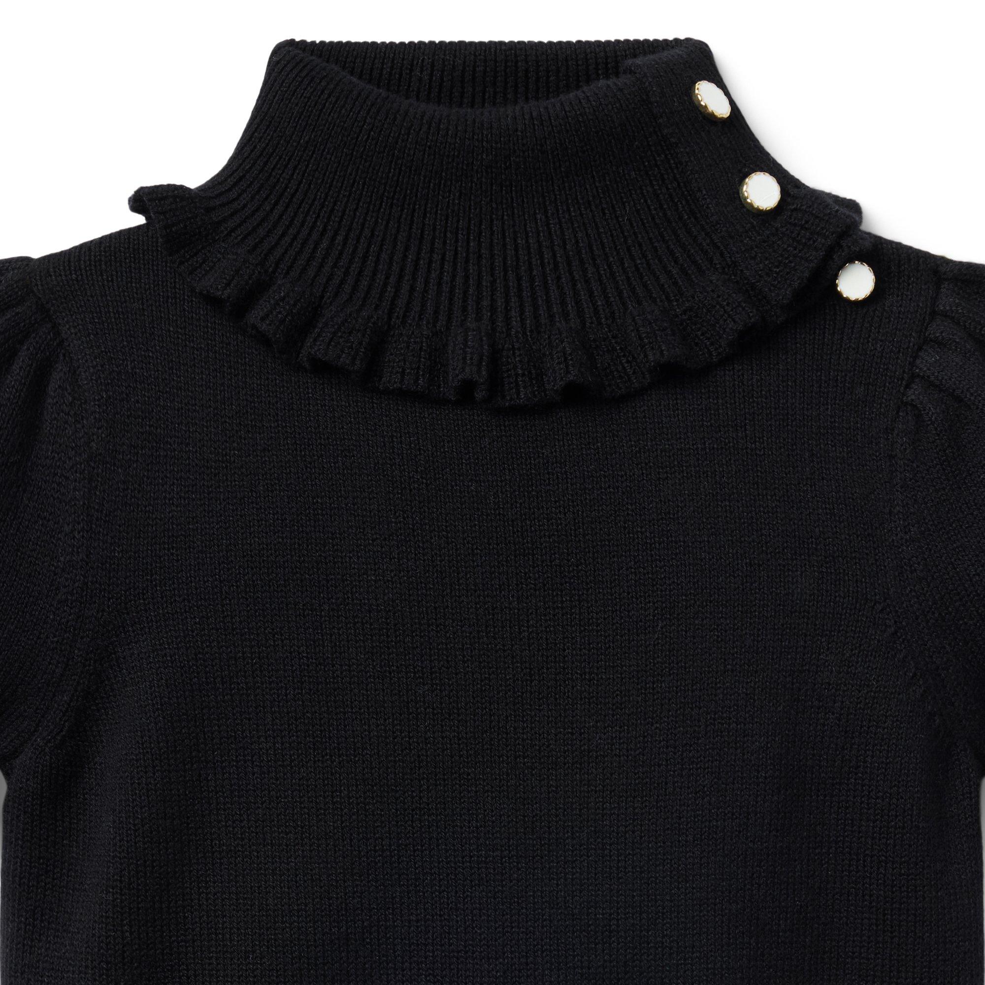 Turtleneck Puff Sleeve Sweater Top  image number 1
