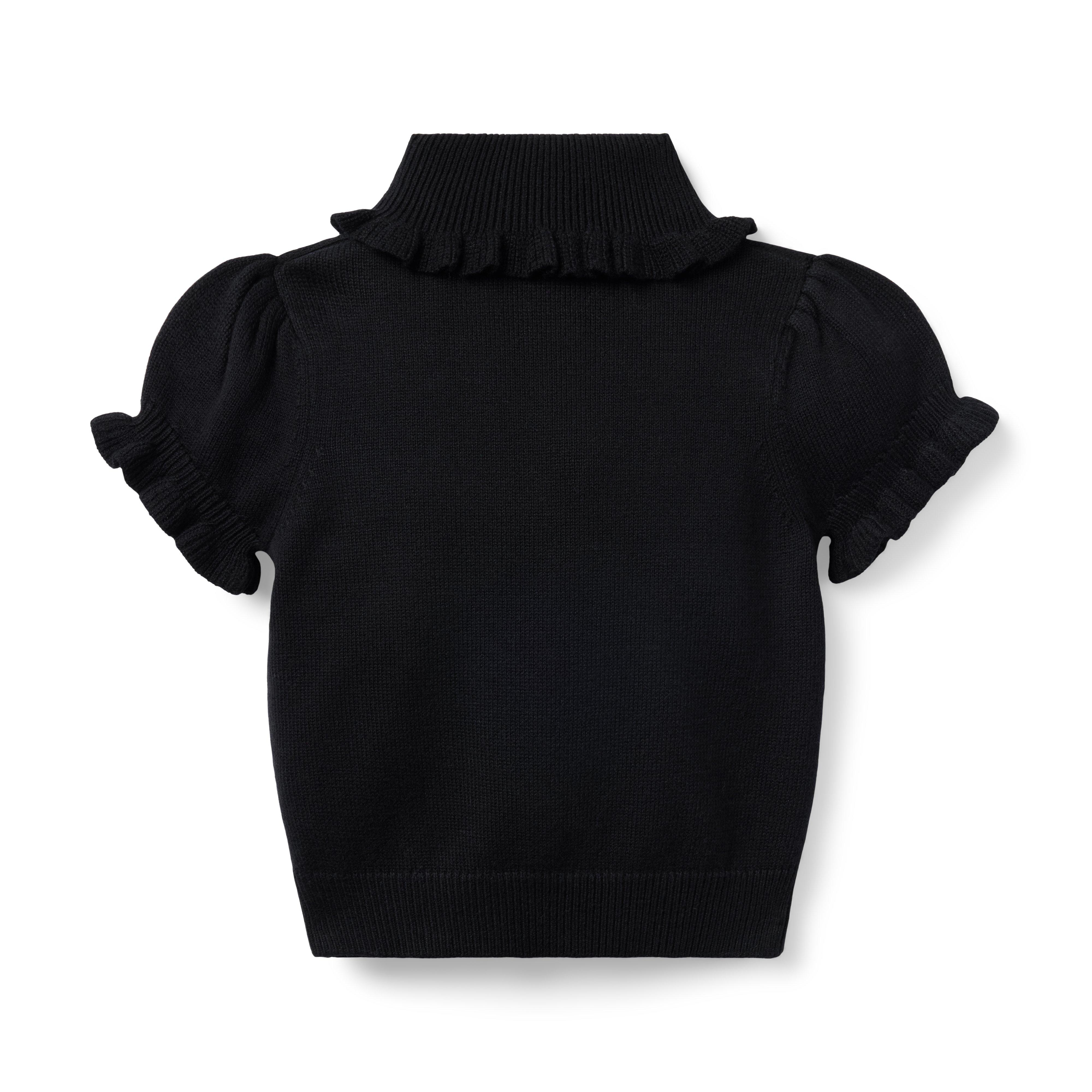 Turtleneck Puff Sleeve Sweater Top  image number 2