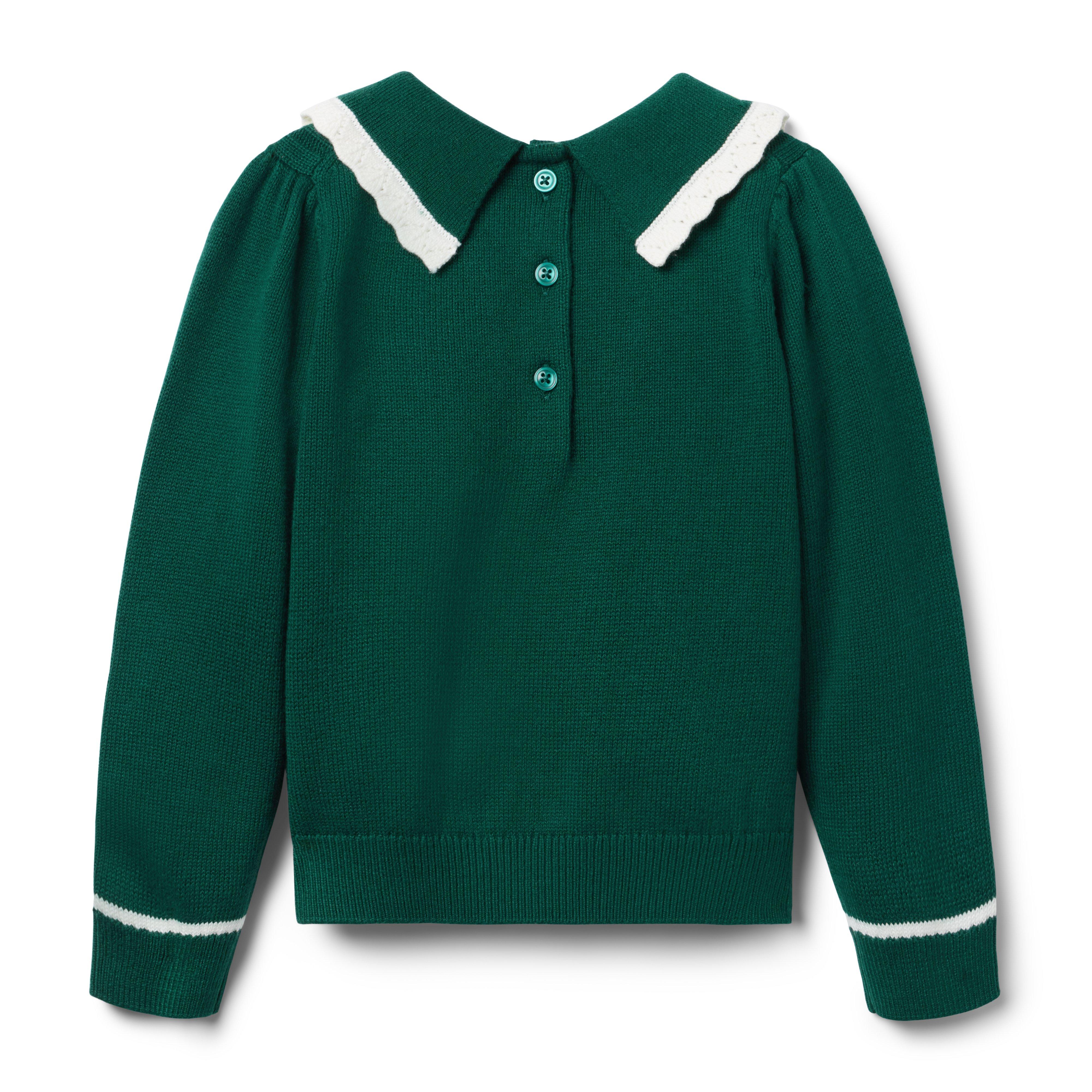 Cable Knit Collared Sweater image number 2