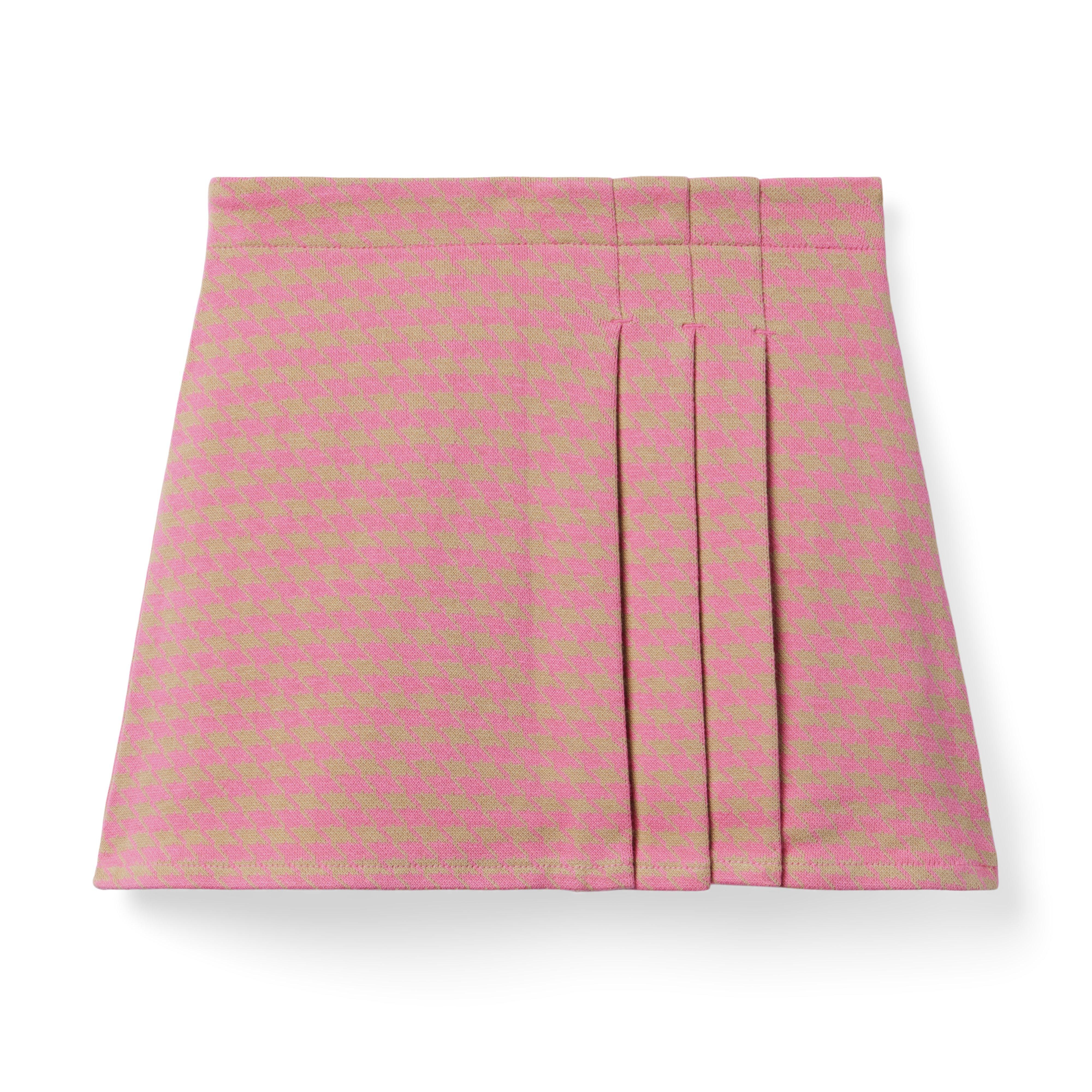 The Houndstooth Pleated Skirt