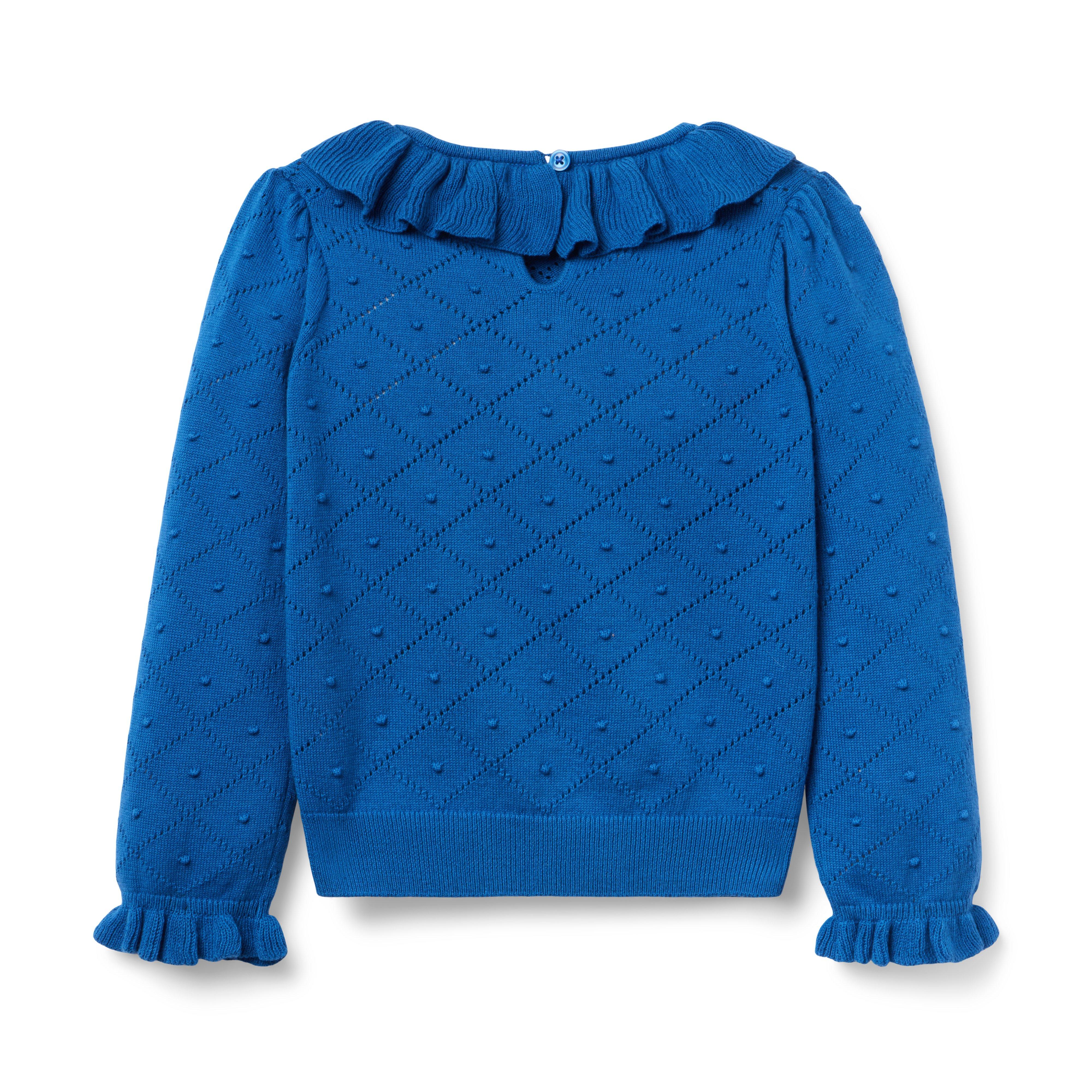 Textured Ruffle Collar Sweater image number 2