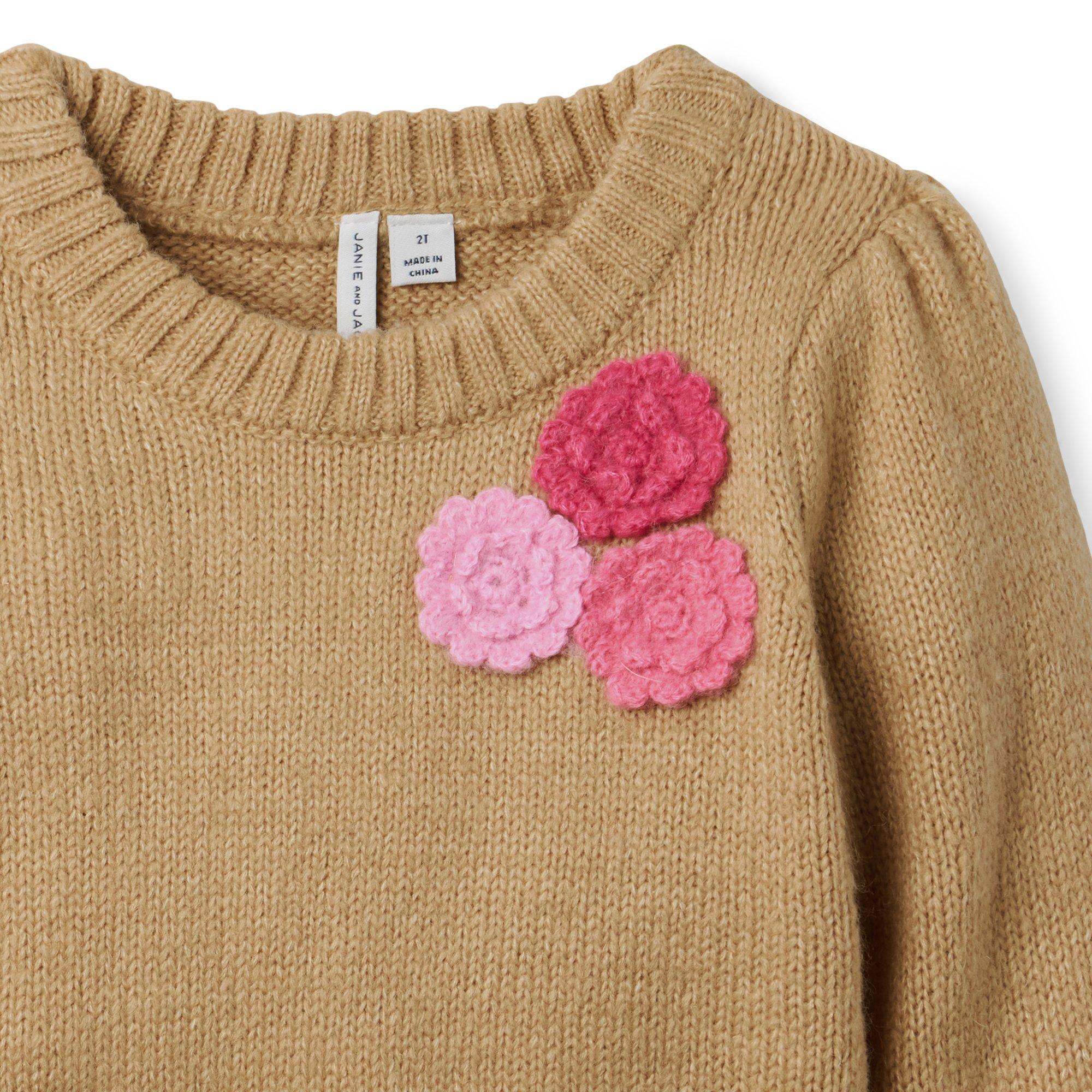 Floral Applique Sweater image number 1