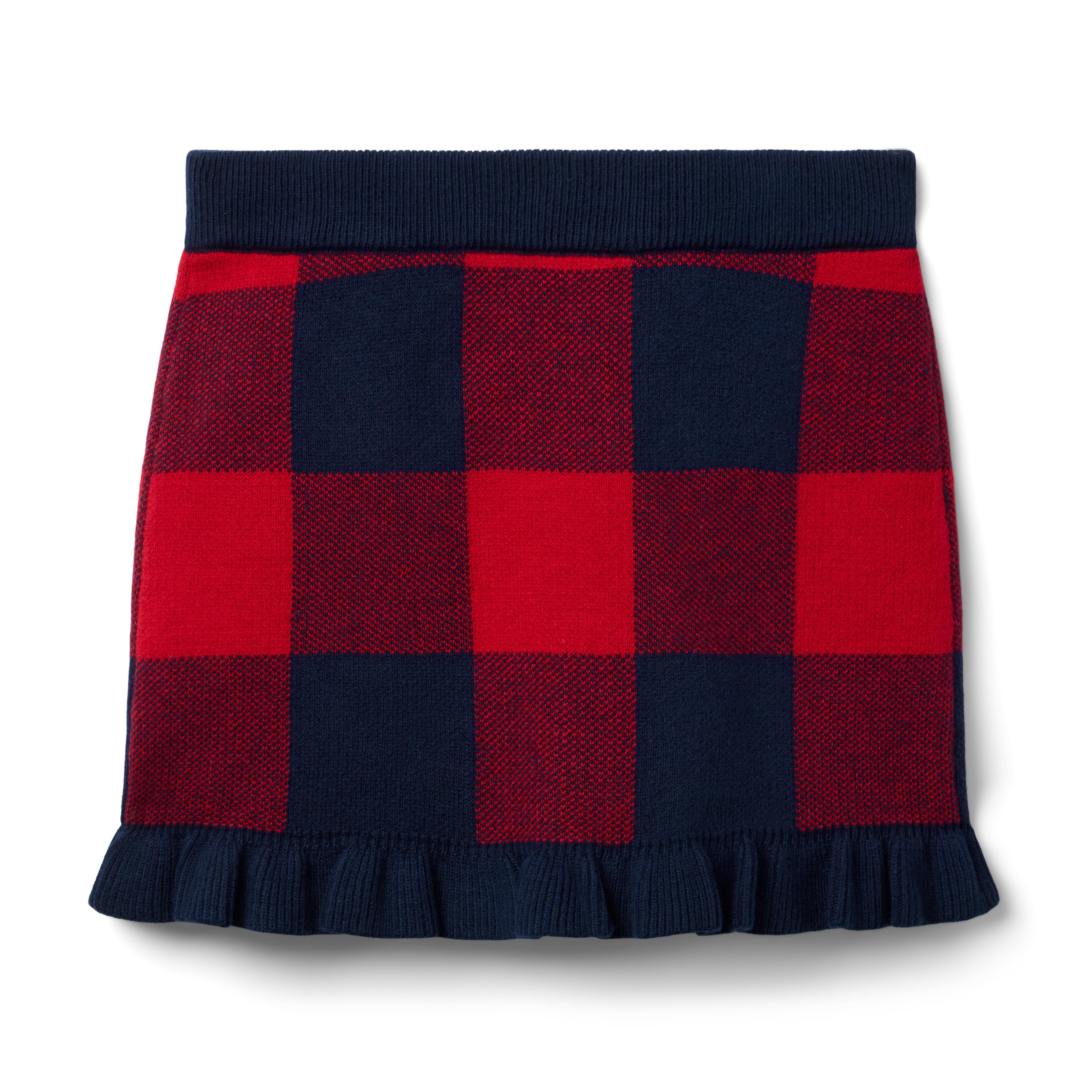Plaid Sweater Skirt