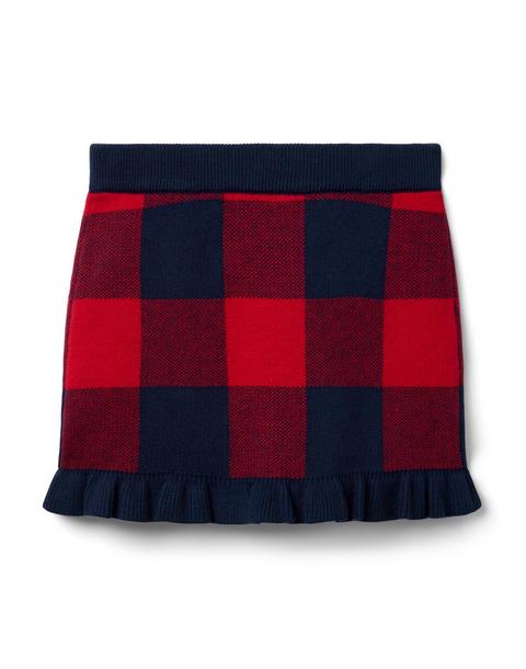 Plaid Sweater Skirt