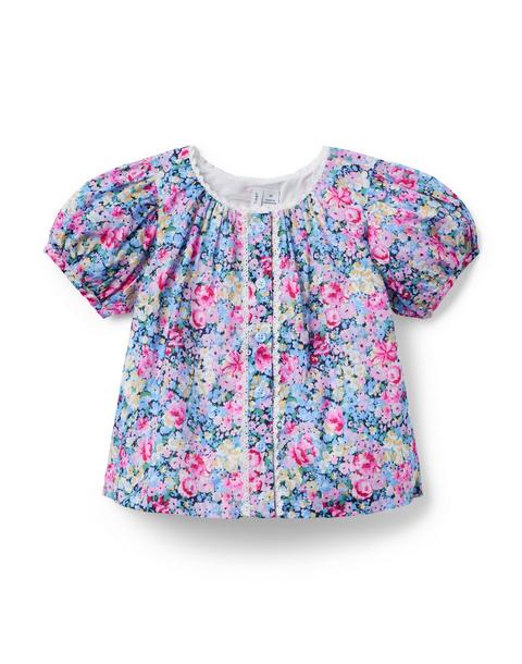Floral Puff Sleeve Top