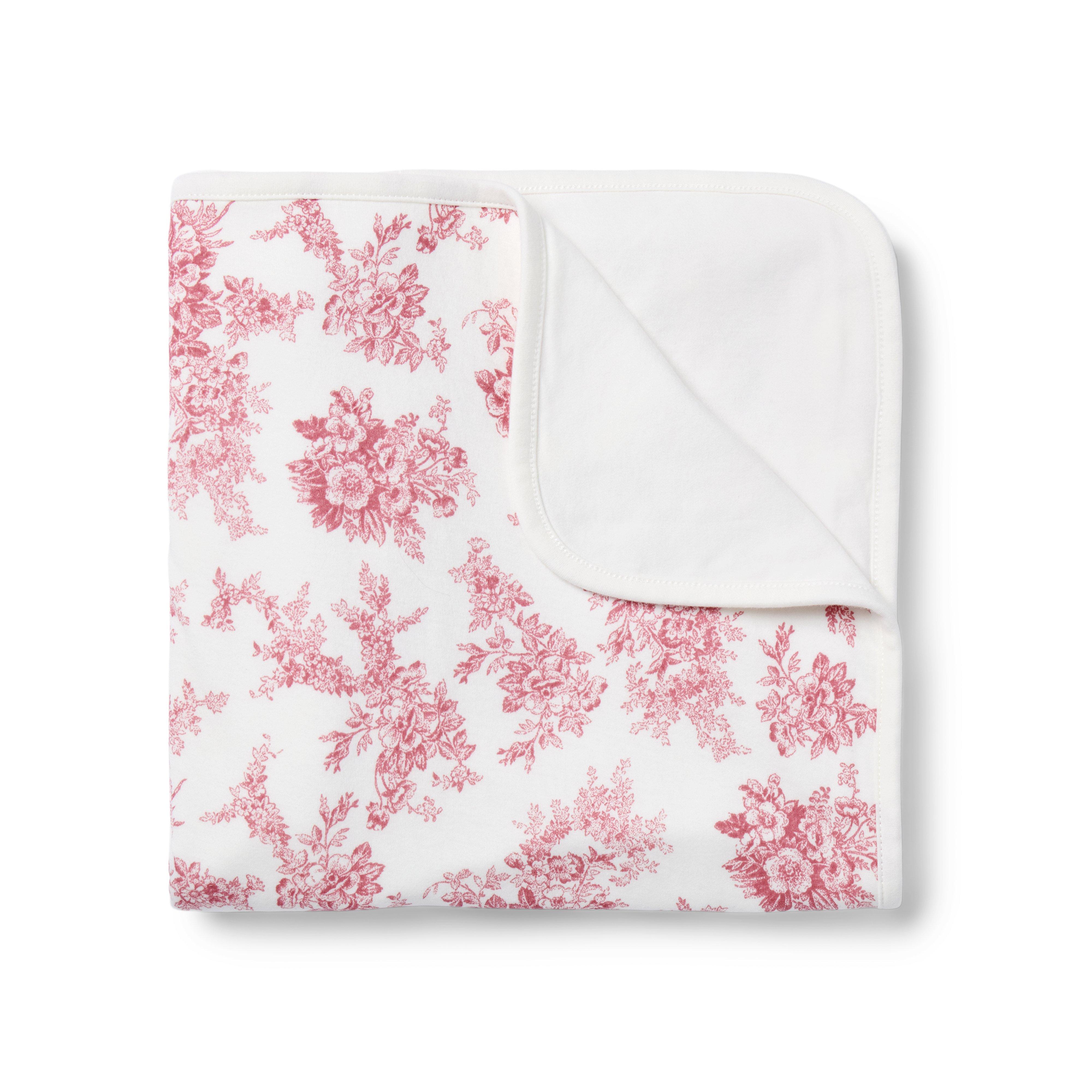 Baby Floral Toile Blanket
