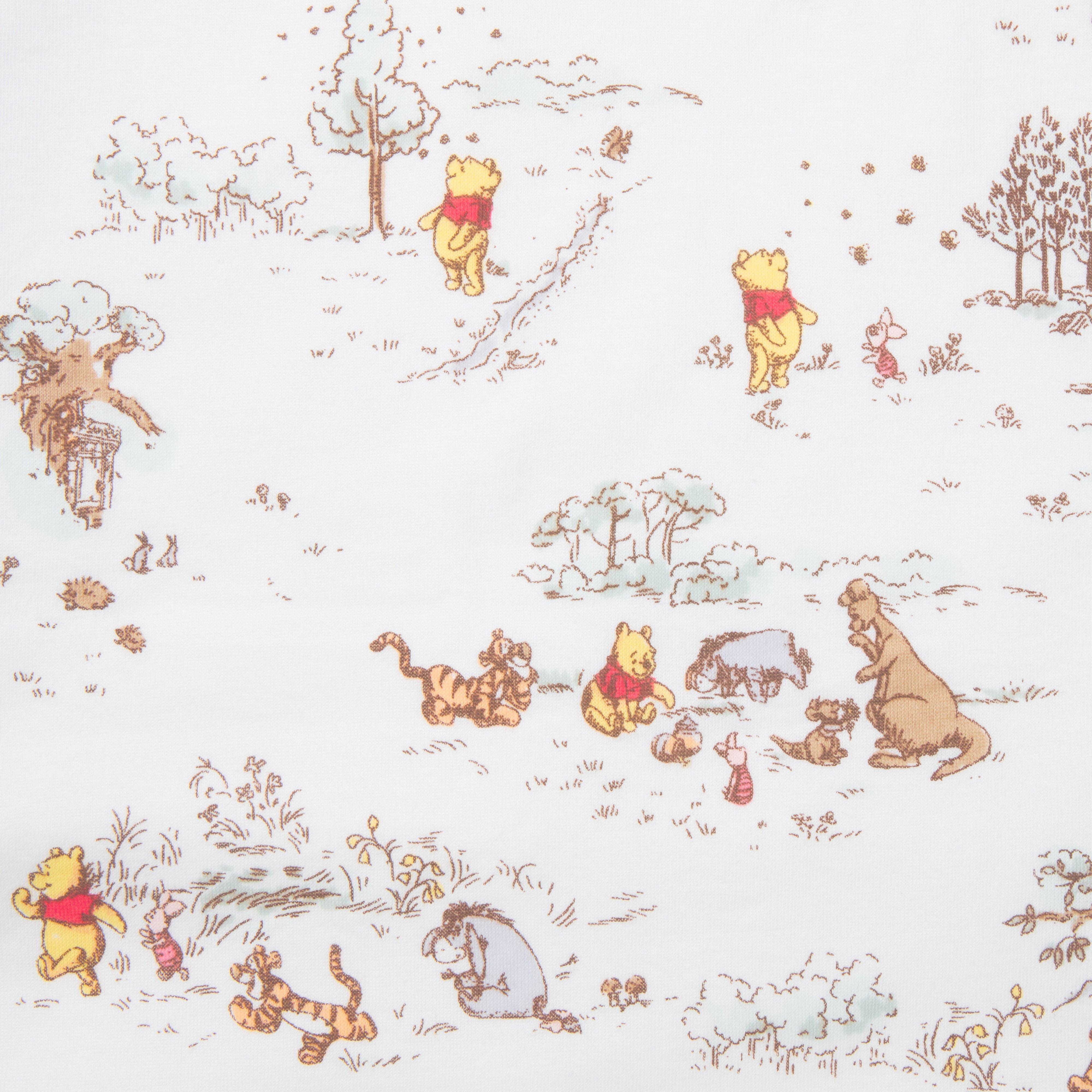 Disney Winnie The Pooh Toile Baby Blanket image number 1