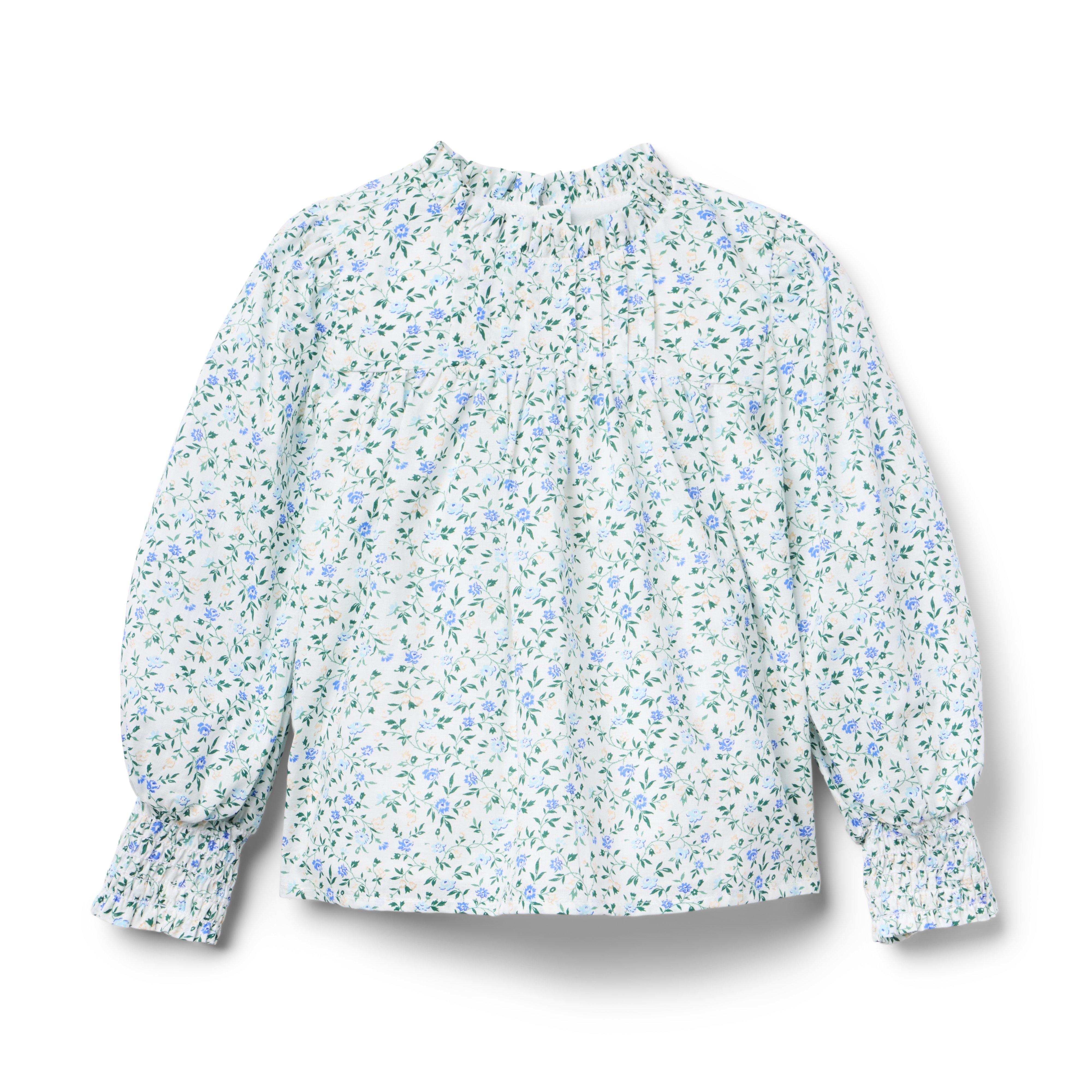 Ditsy Floral Pintuck Top