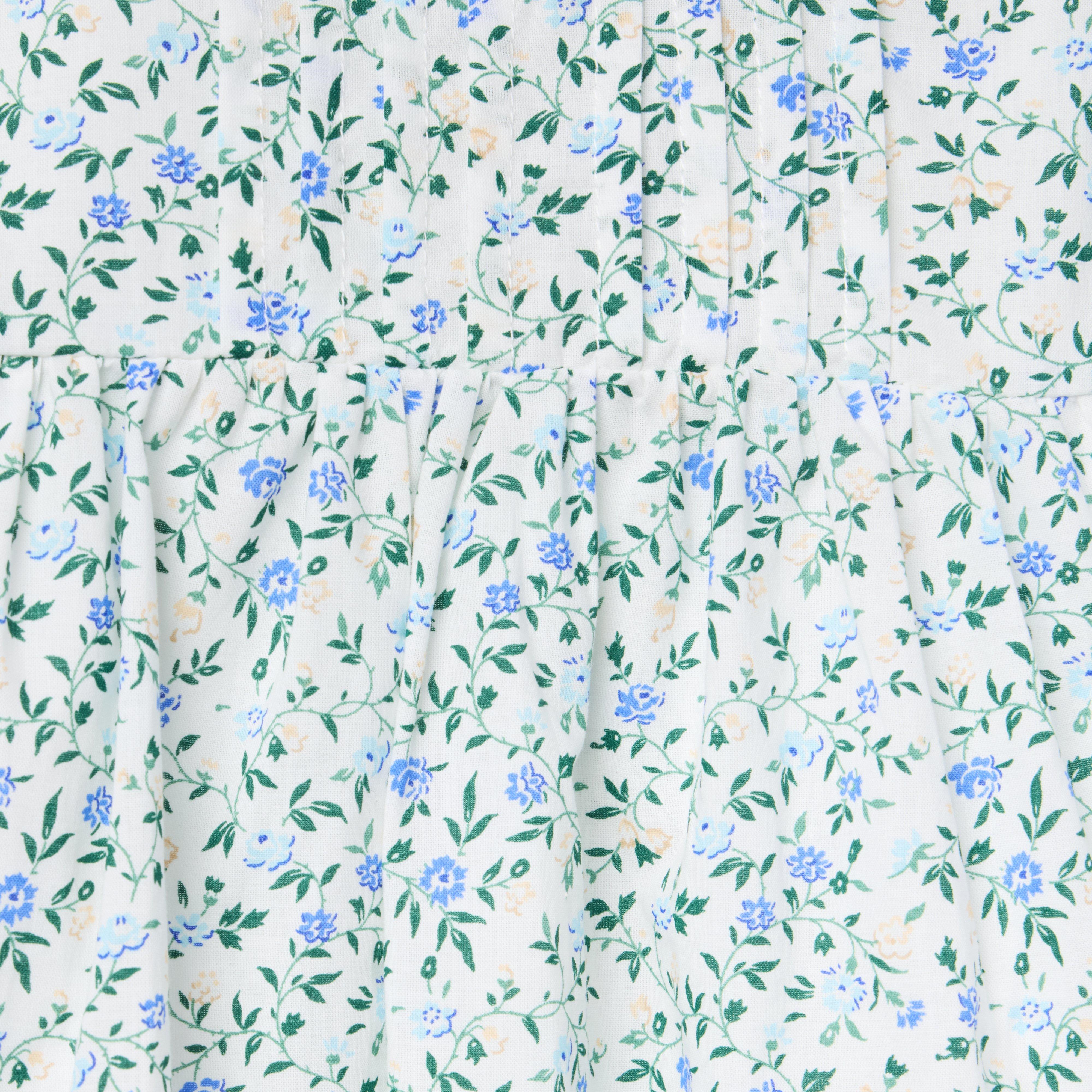 Ditsy Floral Pintuck Top image number 1
