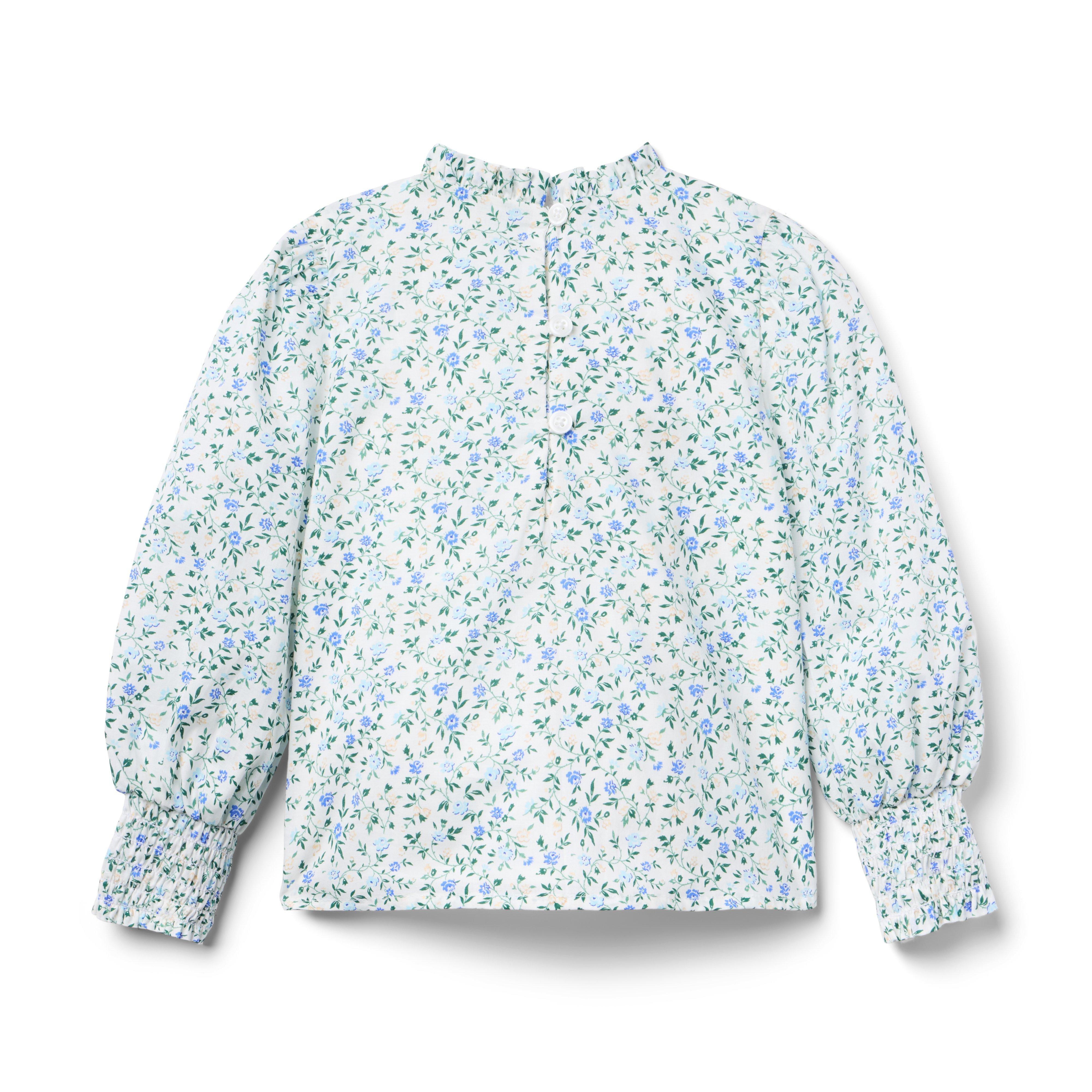 Ditsy Floral Pintuck Top image number 2