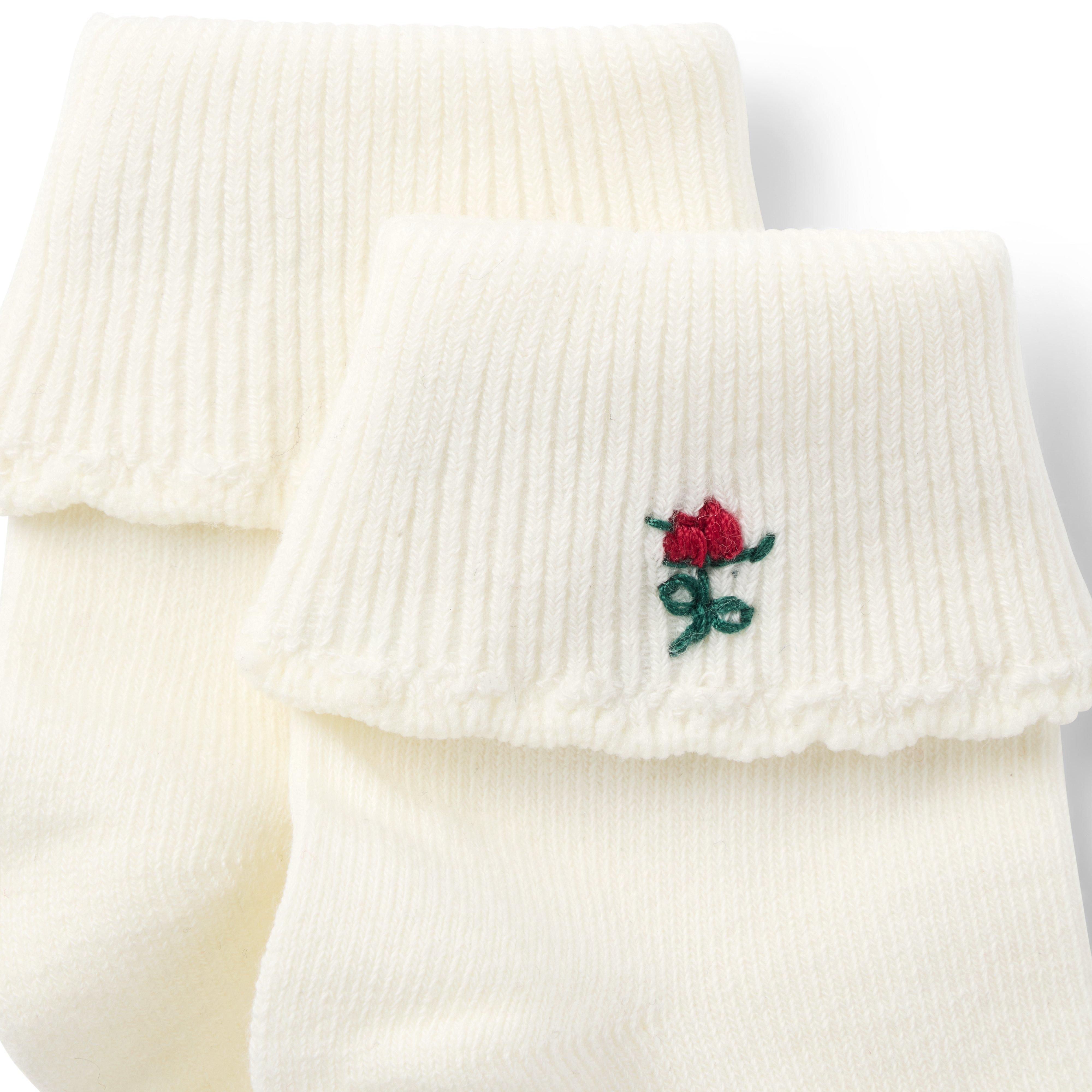 Baby Embroidered Floral Sock image number 1