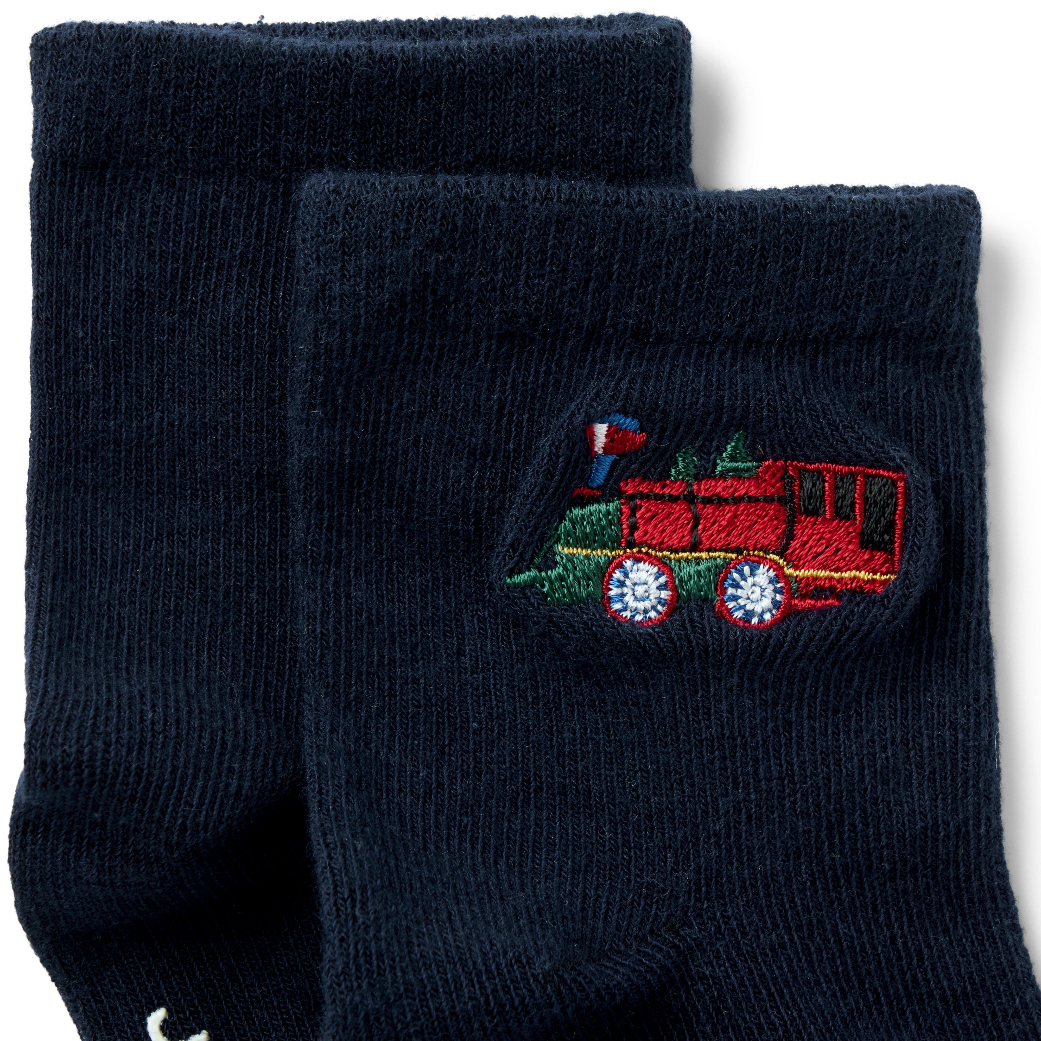 Baby Holiday Train Sock image number 1