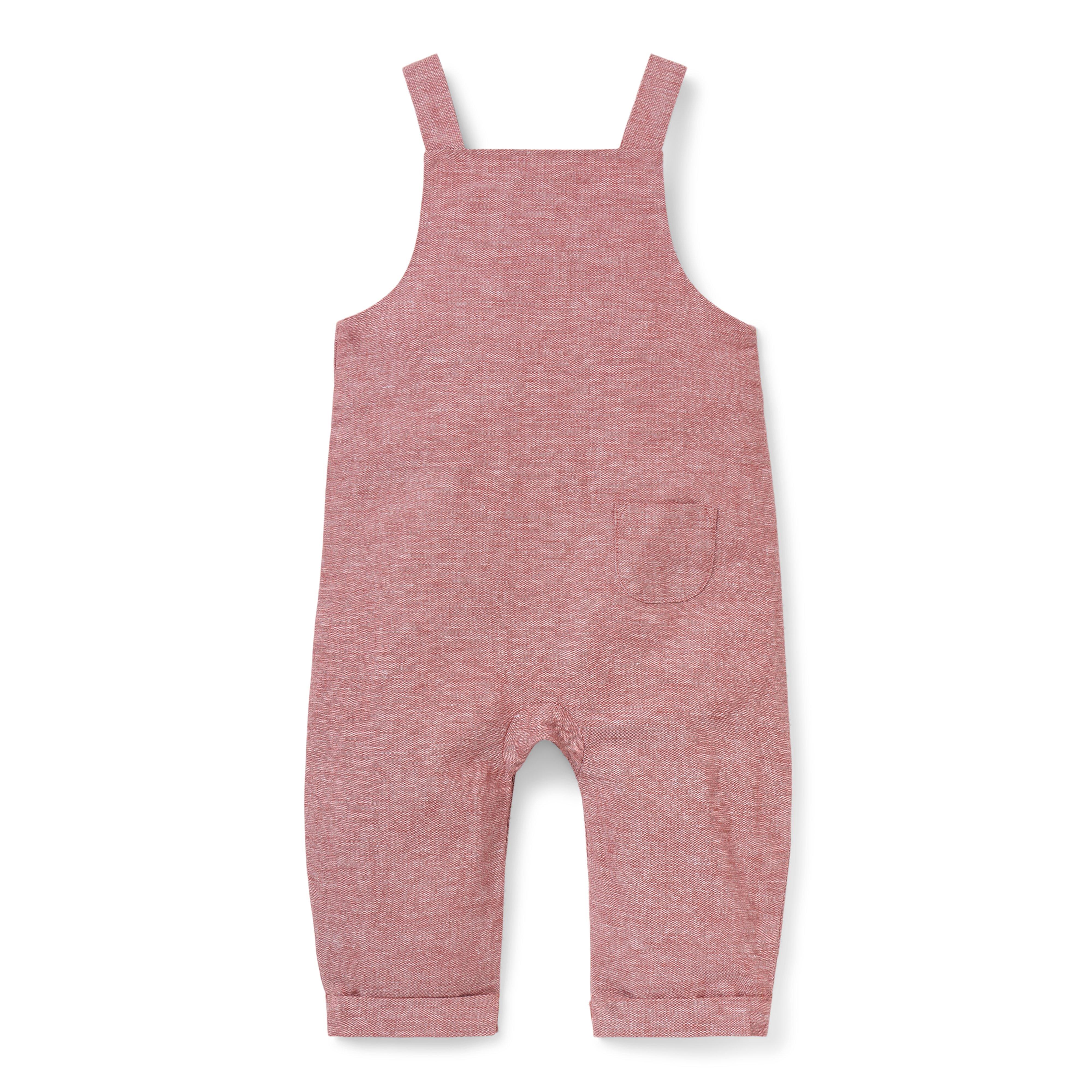 Baby Cowboy Linen-Cotton Overall image number 2