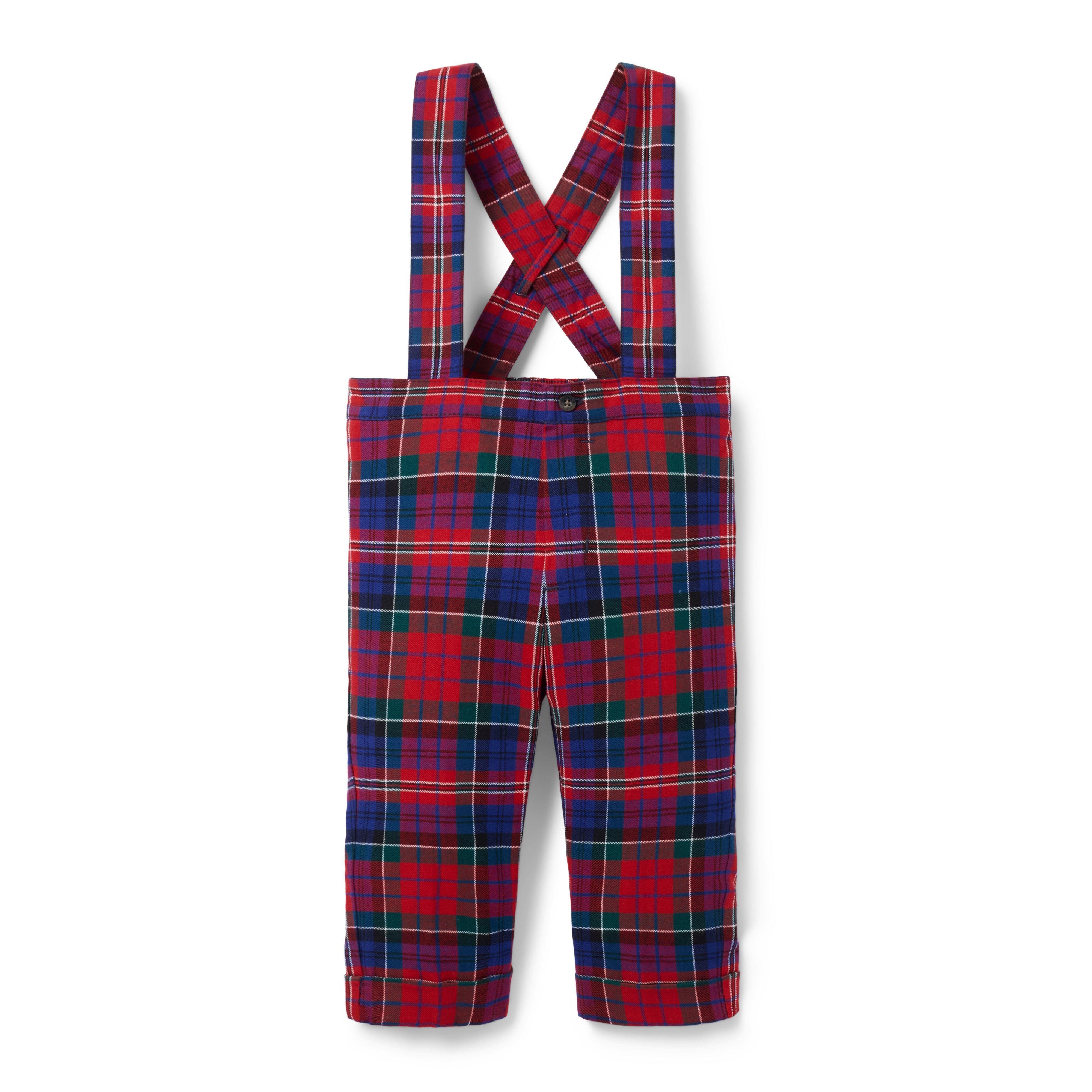 Baby Tartan Suspender Pant