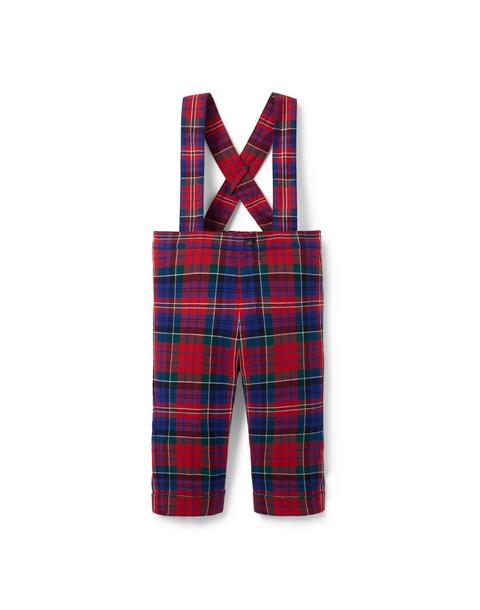 Baby Tartan Suspender Pant