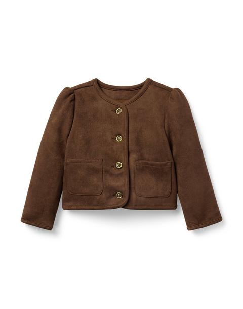 The Sueded Puff Sleeve Jacket
