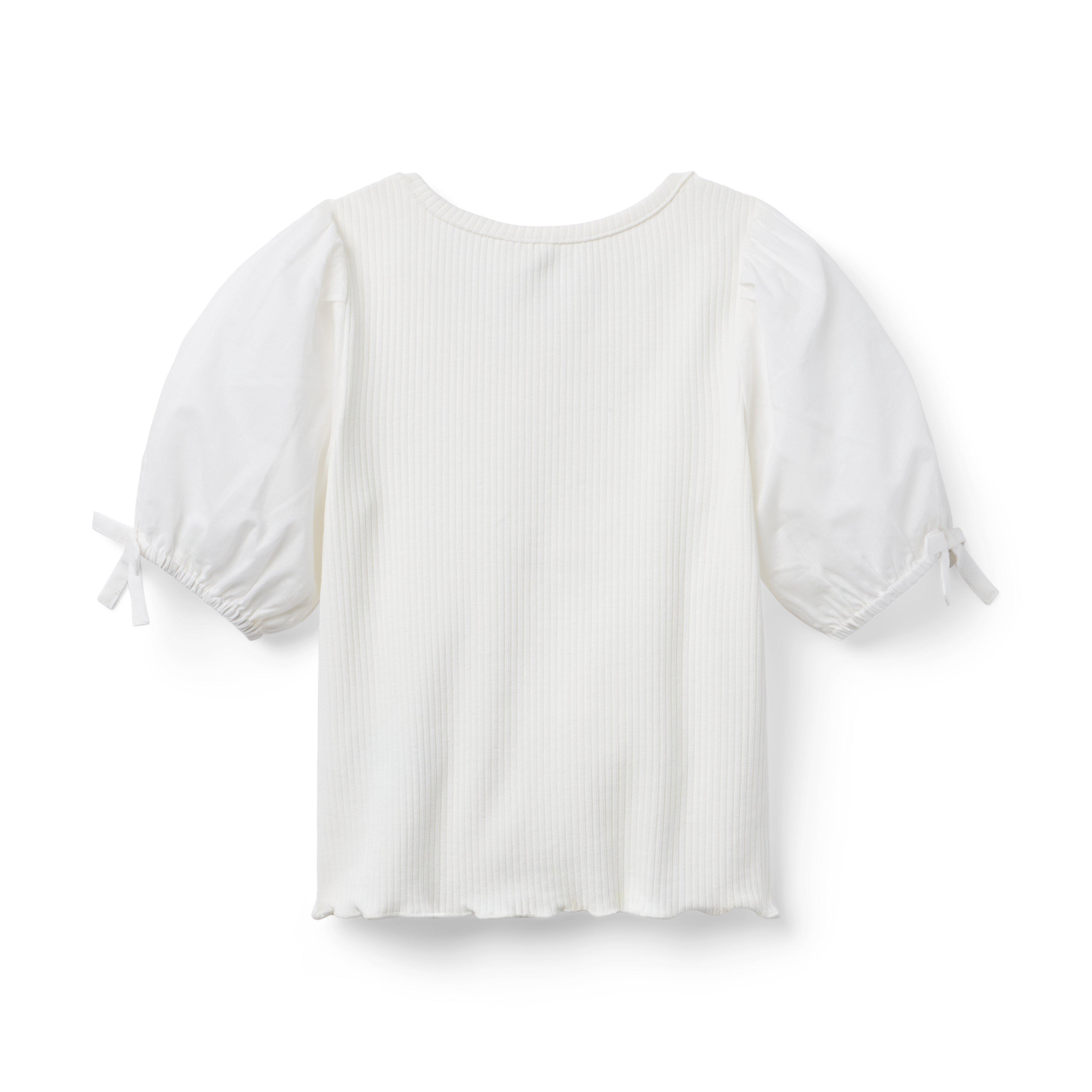 Ribbed Puff Sleeve Top image number 1