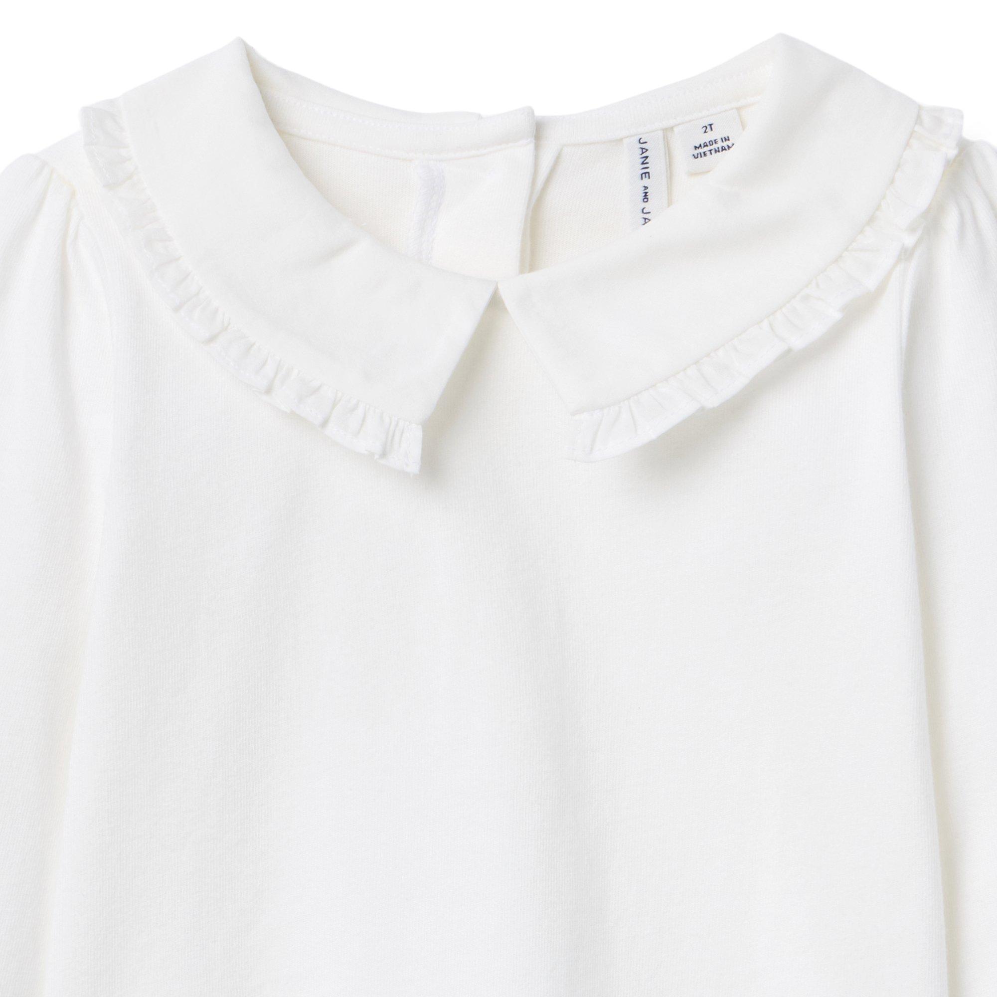 Ruffle Collar Top image number 2