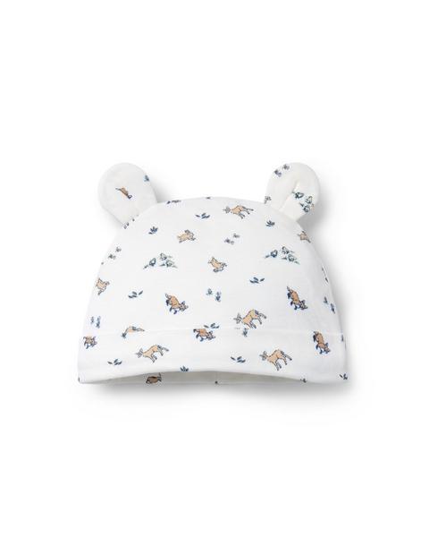 Baby Woodland Friends Bear Ear Beanie